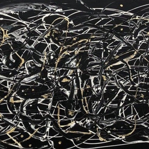 Chaotic strokes art ABSTRACT MAZE