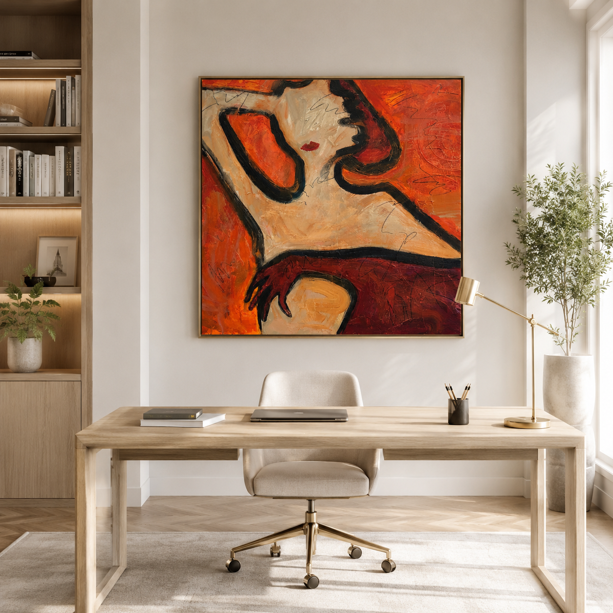 WOMAN IN RED