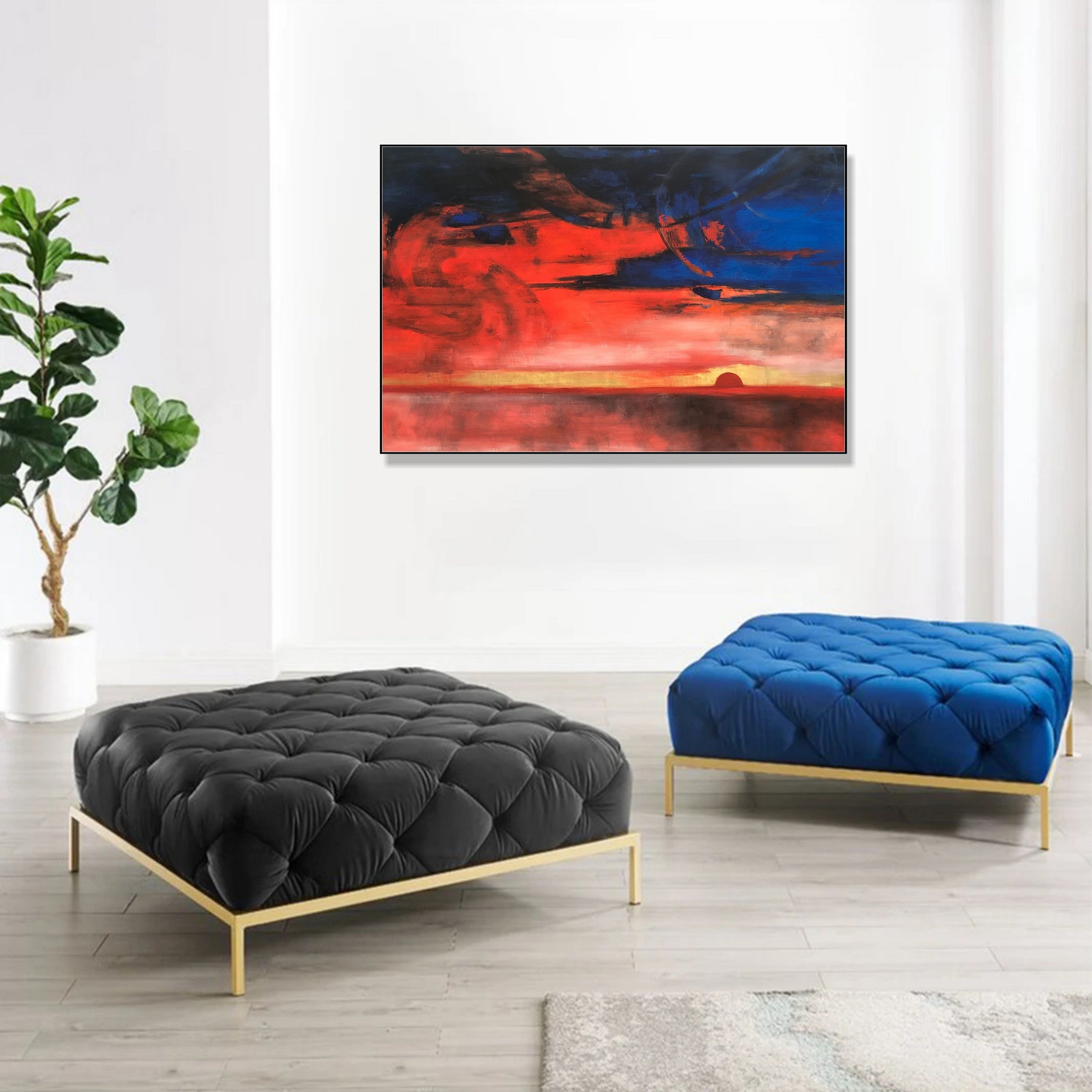 FIERY SUNSET 60"x90"