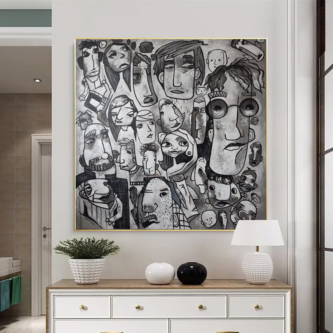 CLOSE PEOPLE 72"x72"