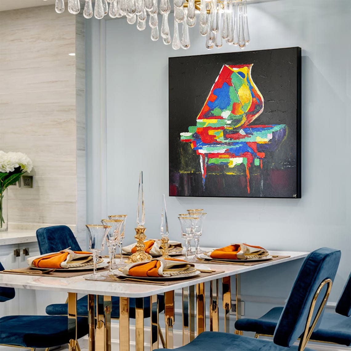 COLOR OF MUSIC 48"x48"