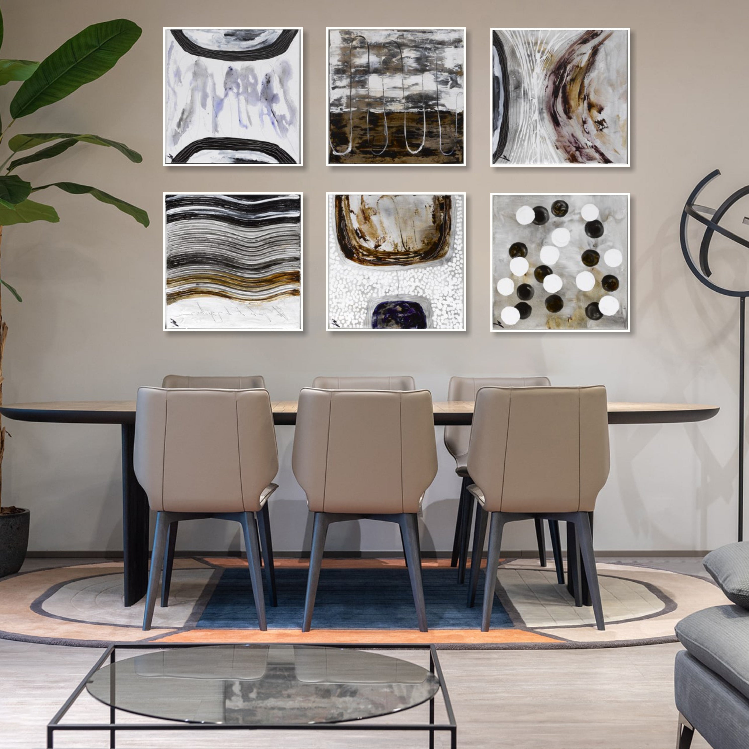 Paintings for living room ABSTRACT CONTOURS