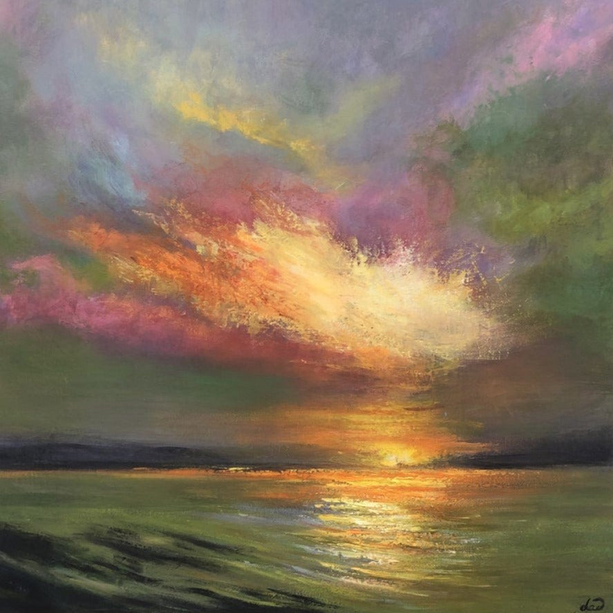 SUNSET OVER THE OCEAN