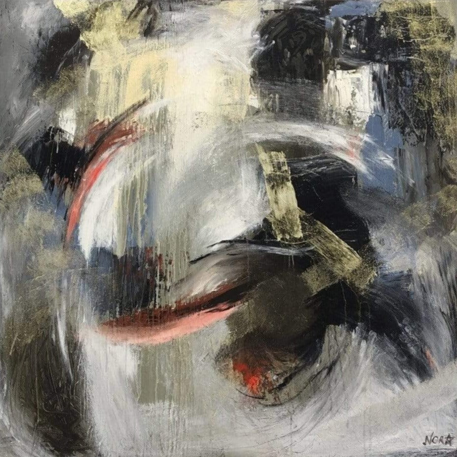 GREEN WATERFALL 40"x40"