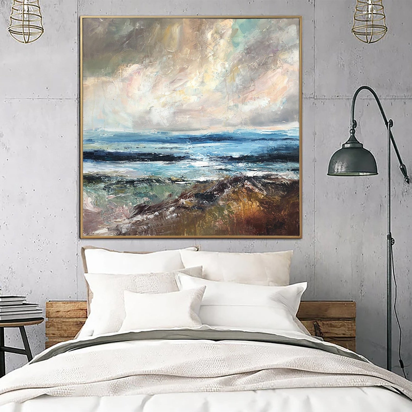 AHEAD OF THE STORM 27.5"x27.5"