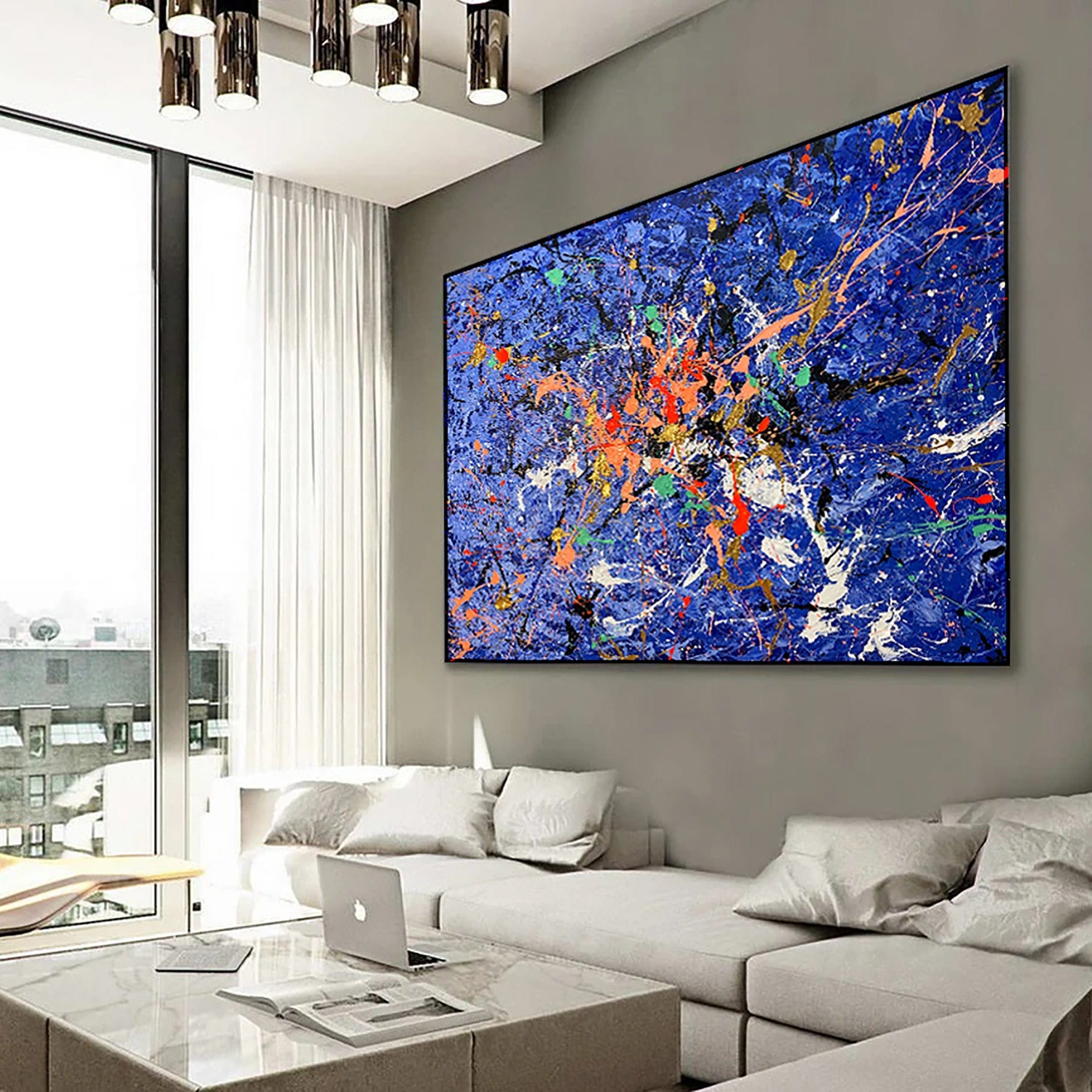 PURPLE SPLASH 46"x60"