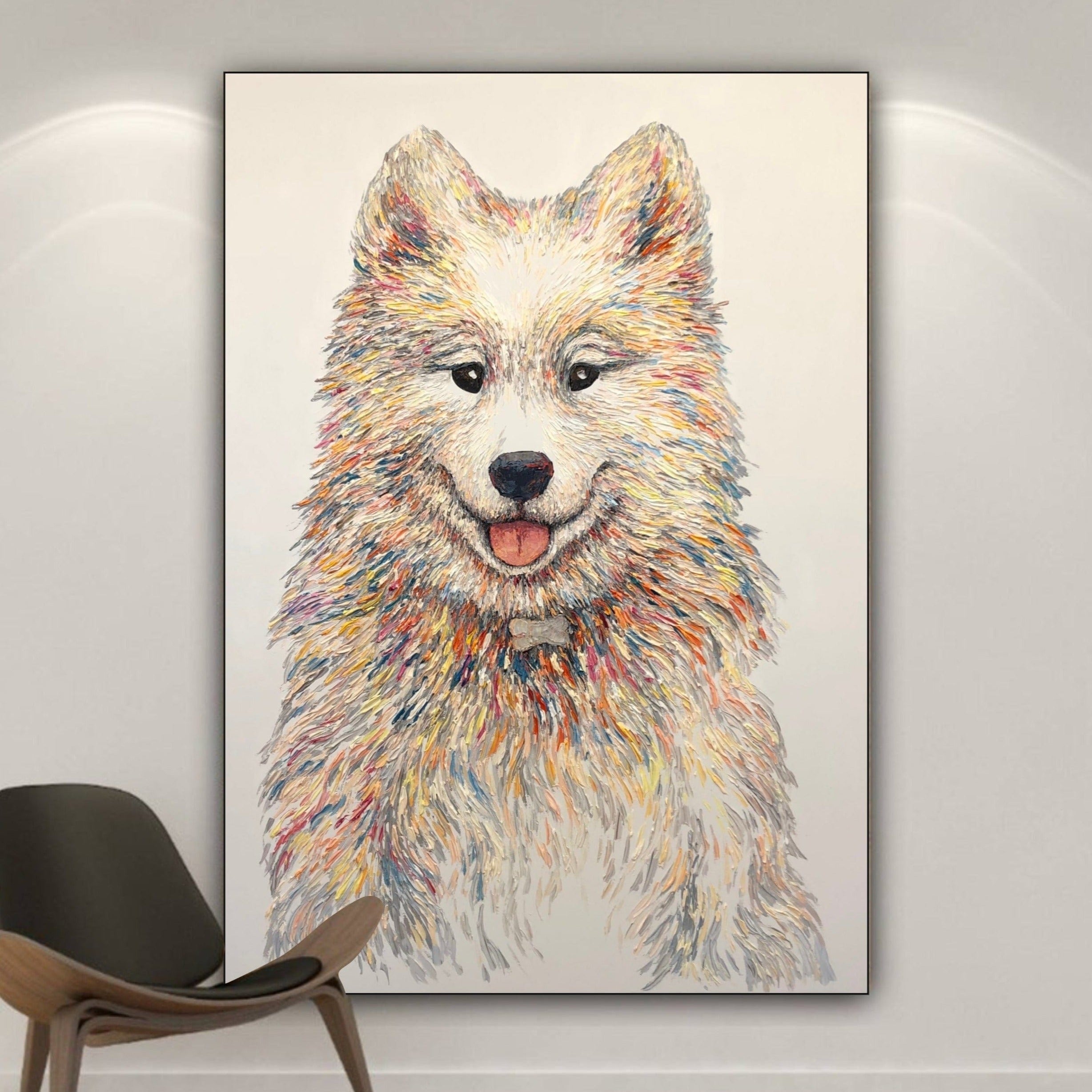 Handmade pet canvas paintings TRUSTED FRIEND