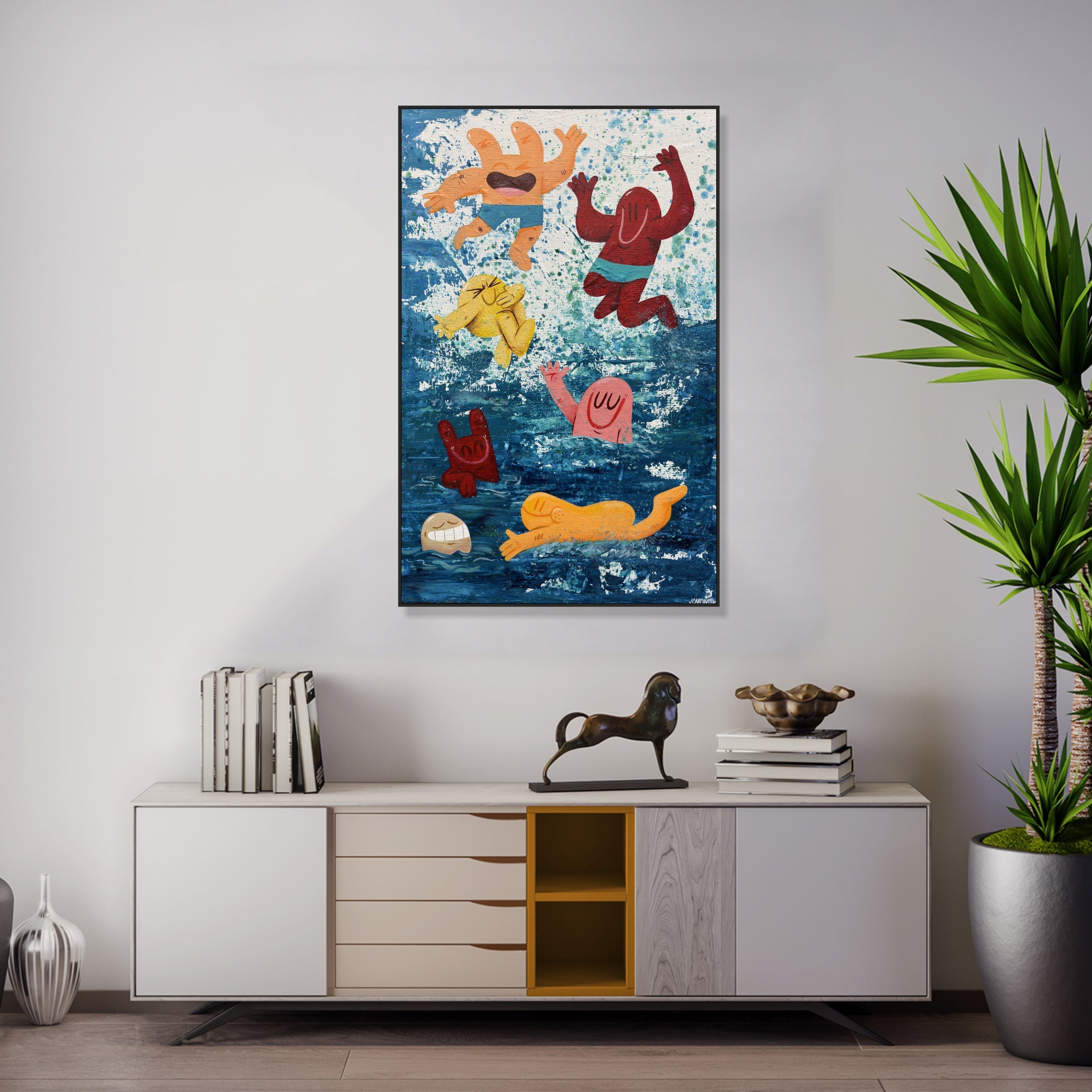 JOYFUL SWIM 23.6"x15.7"