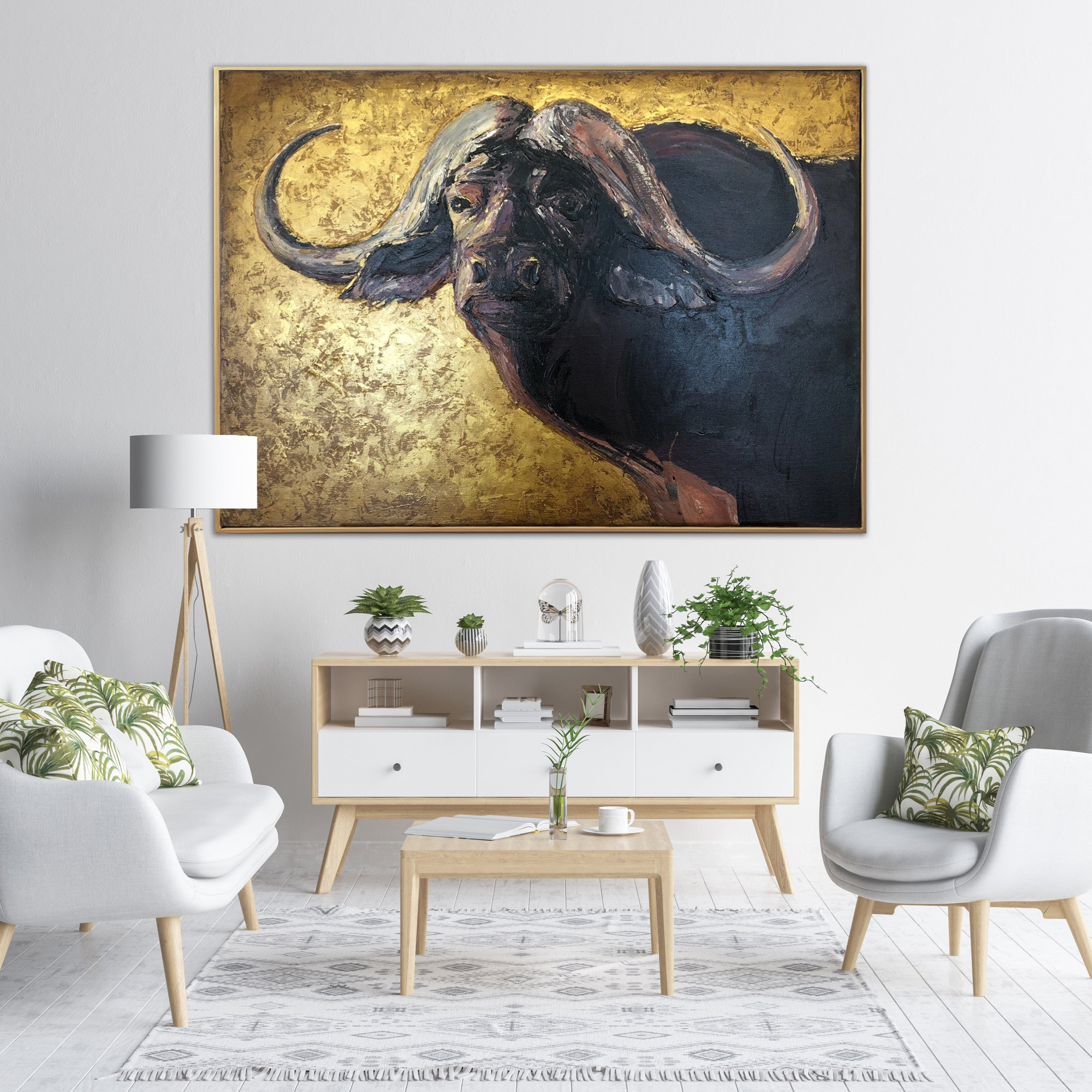 AFRICAN BUFFALO 19.6"x27.5"