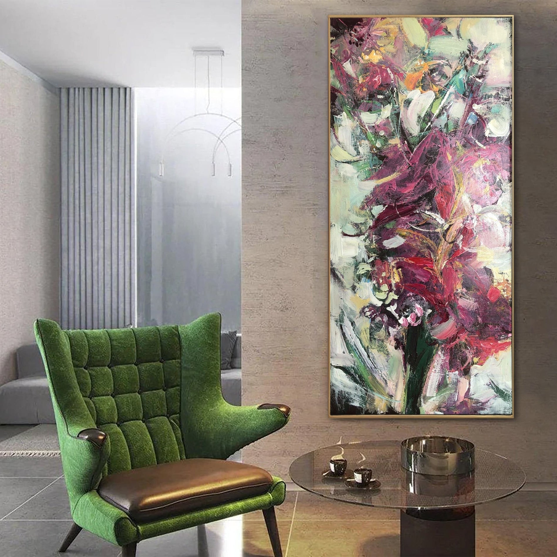 BOUQUET OF FLOWERS 35.43"x15.74"