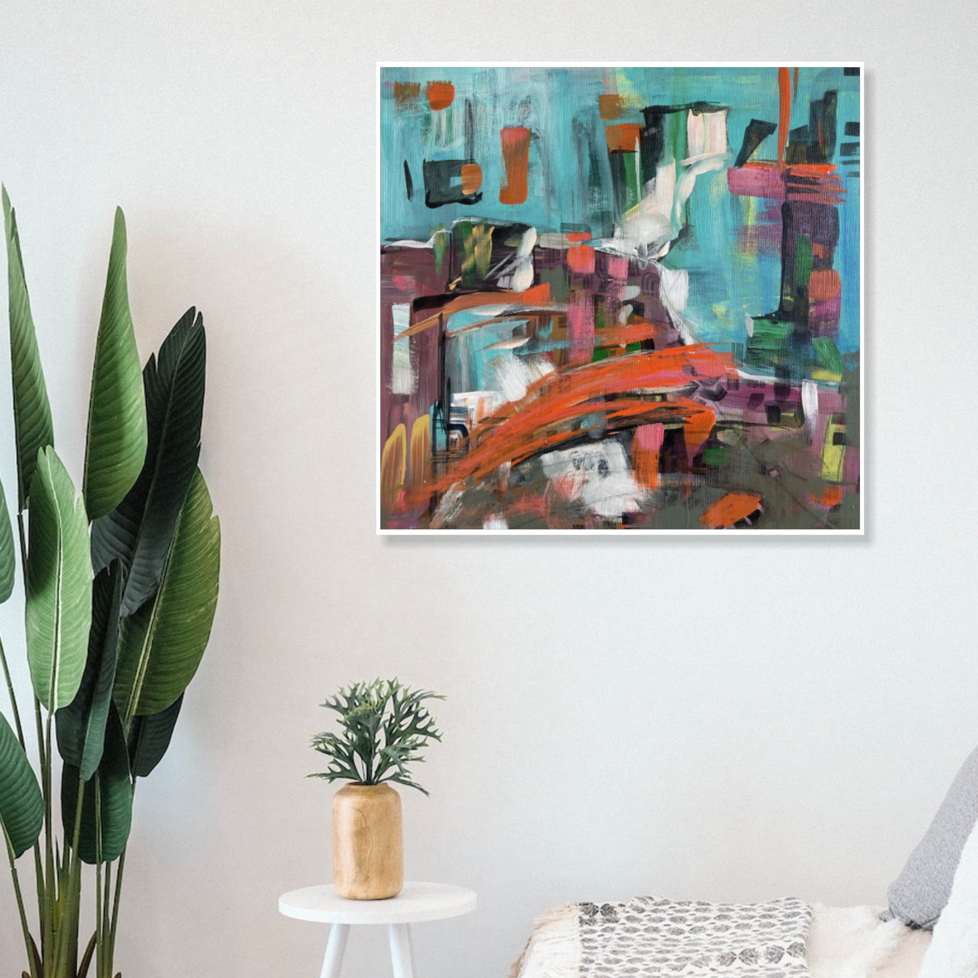 BRAND NEW WORLD 20"x20"