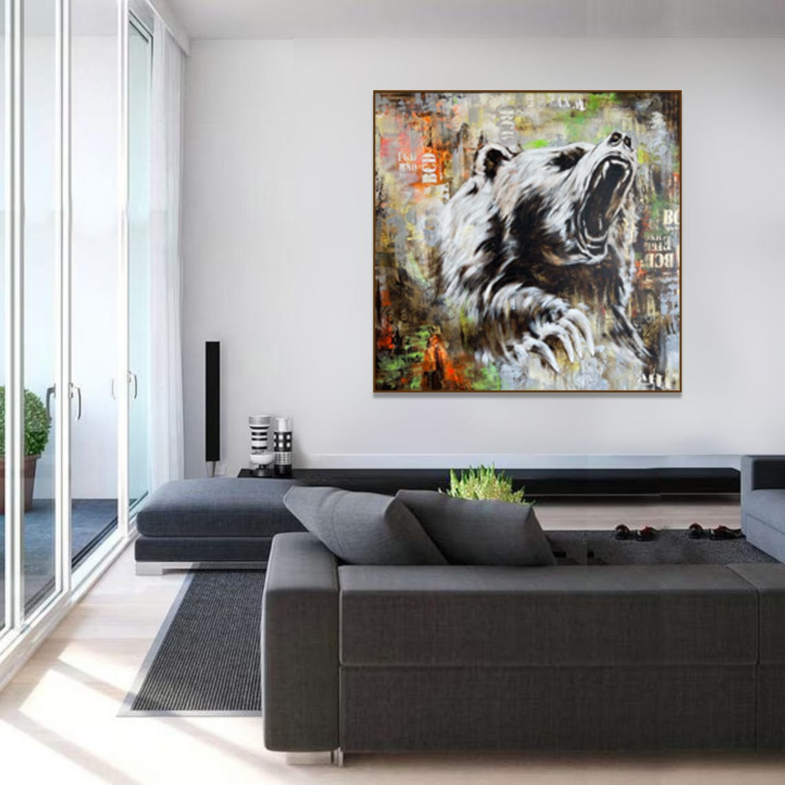 Realistic Animal Art BEAR ROAR