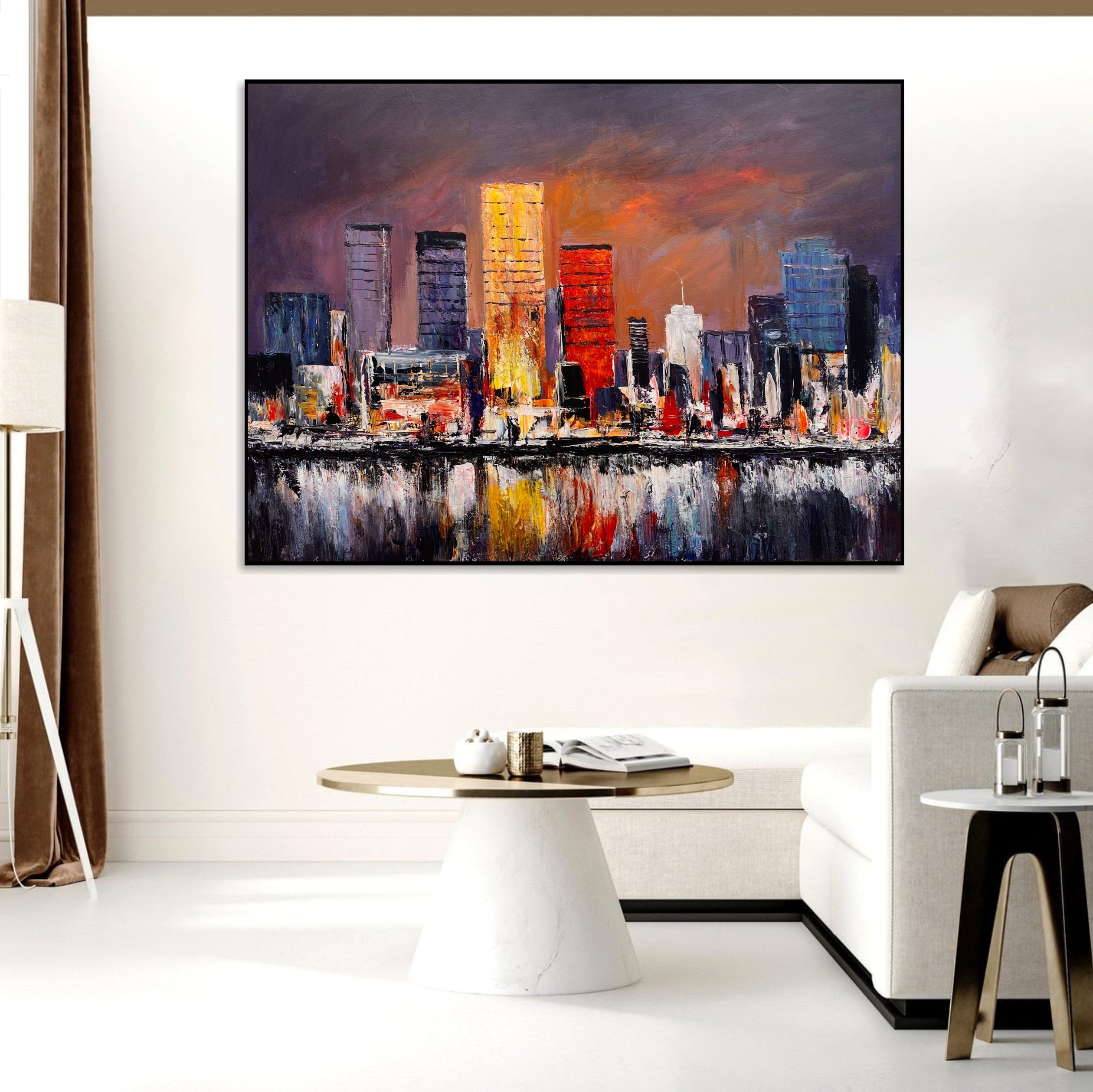 SKYLINE GLOW 40"x54"