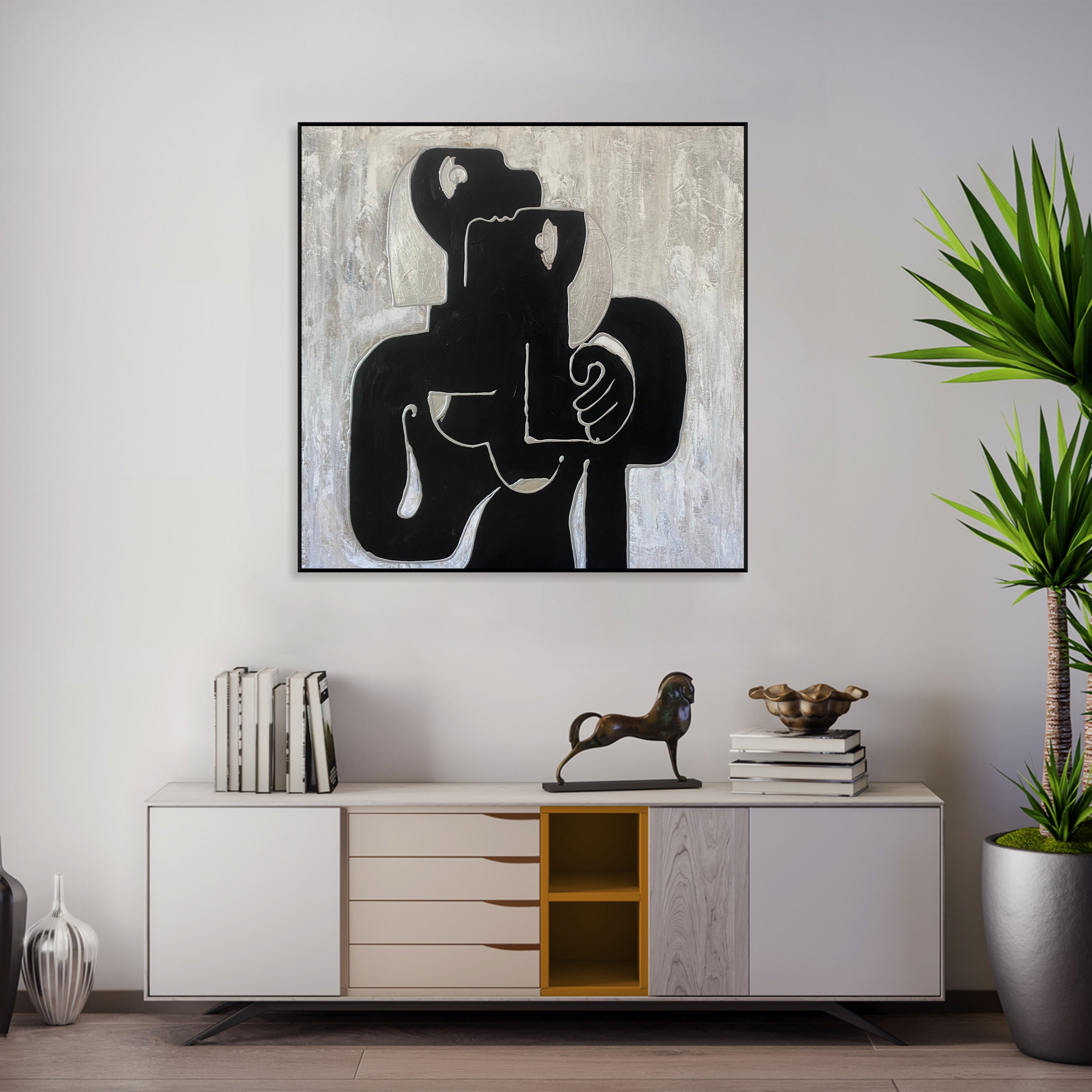 MONOCHROME ENCOUNTER 39.4"x39.4"