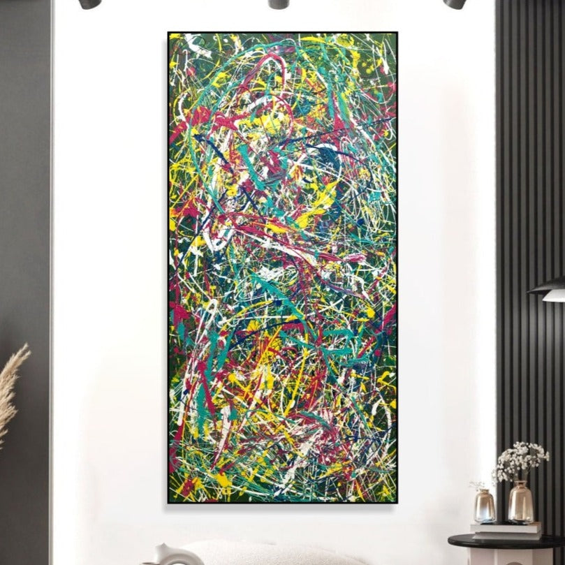 VIBRANT CHAOS 36"x18" | 91x46 cm