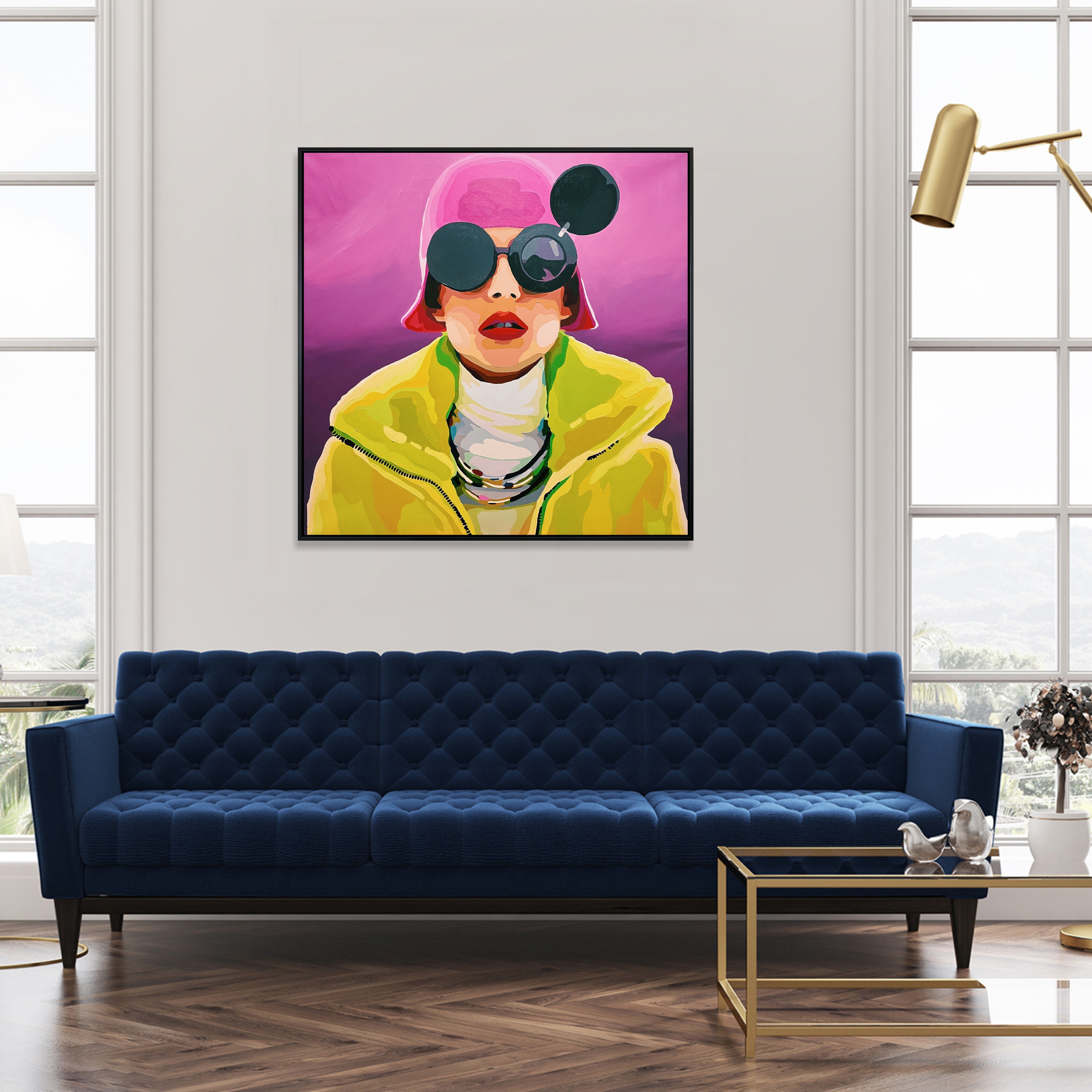 PINK HAT 43.3"x43.3"