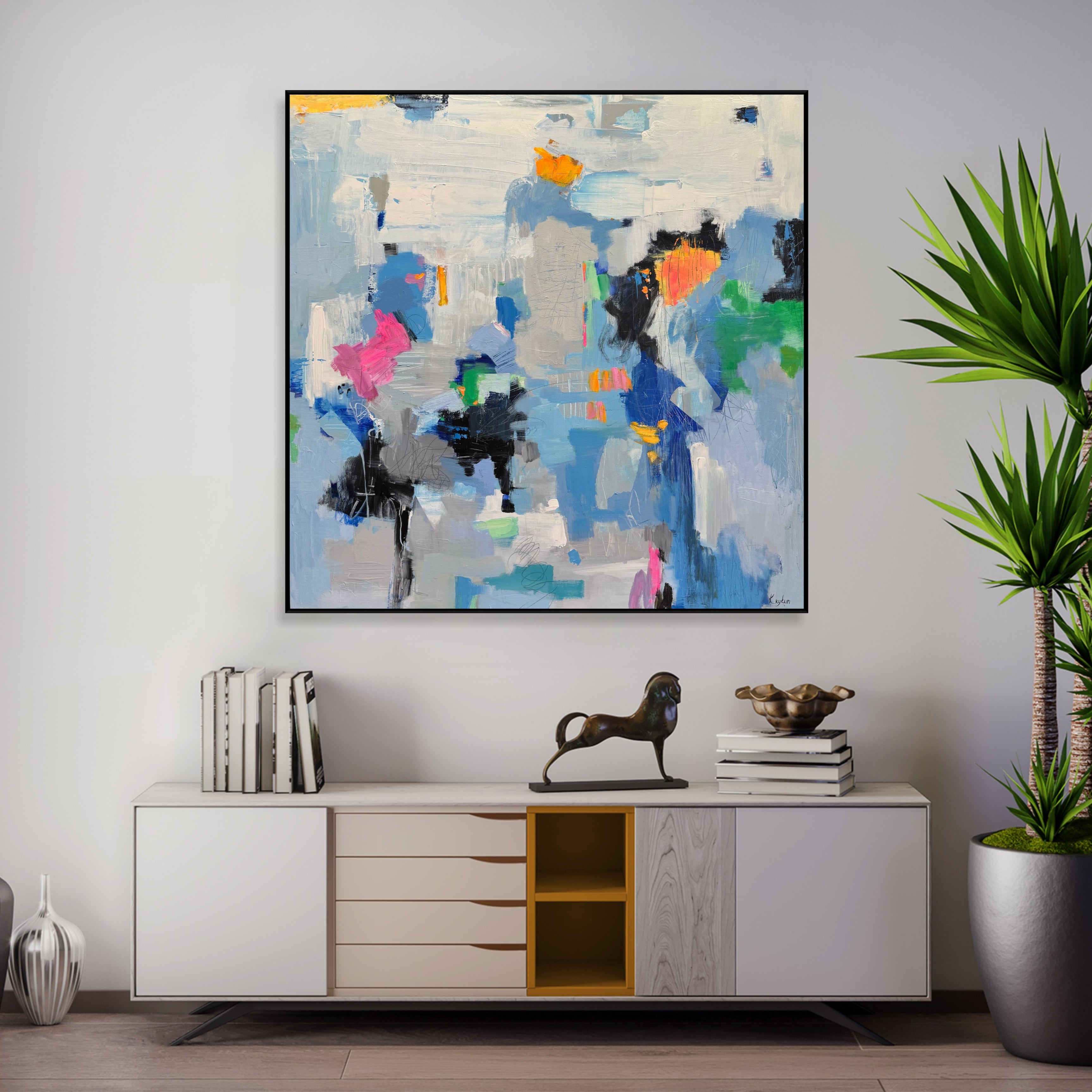 CHROMATIC CONVERSATIONS 45.6"x45.6"