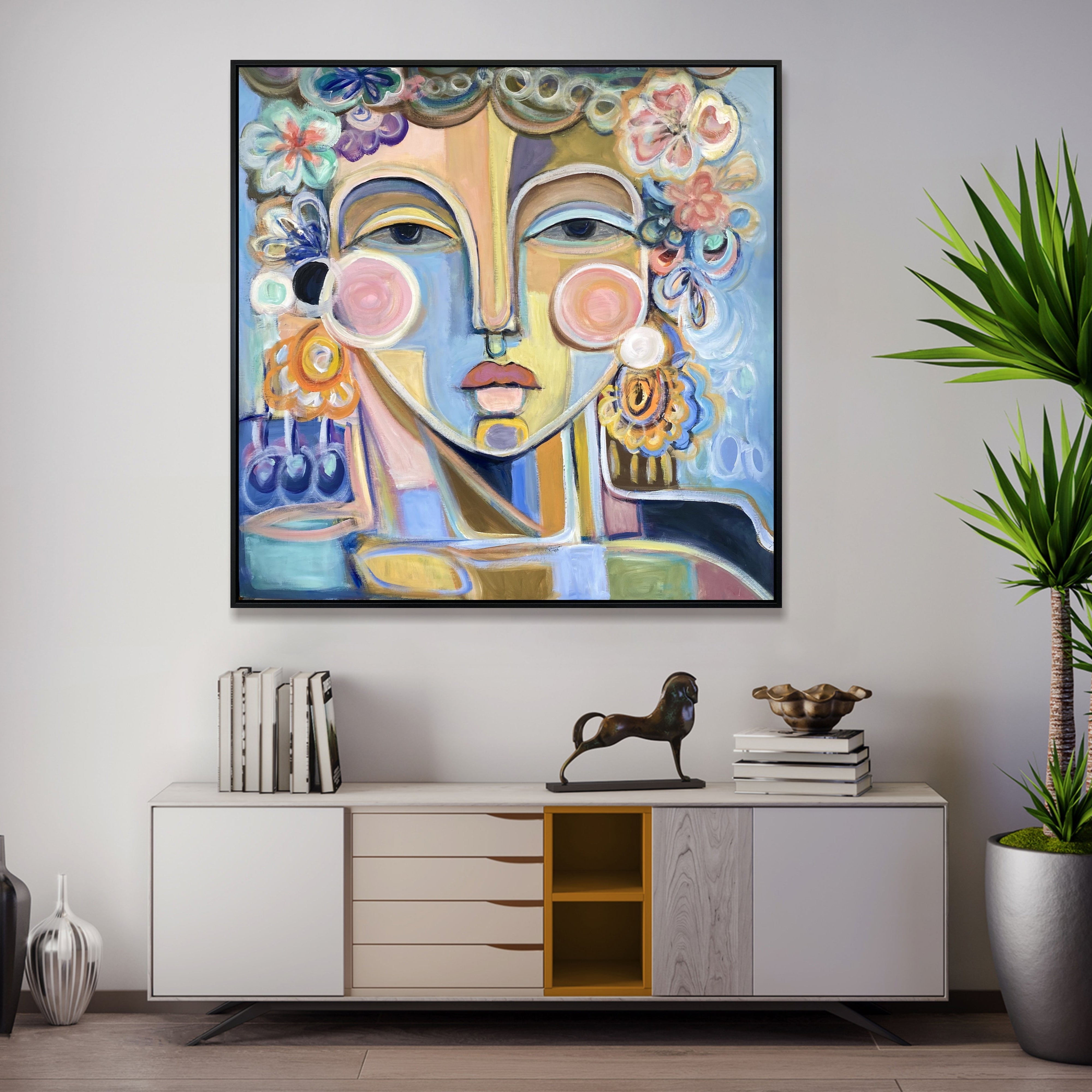 ABSTRACT CHARM 46"x46"