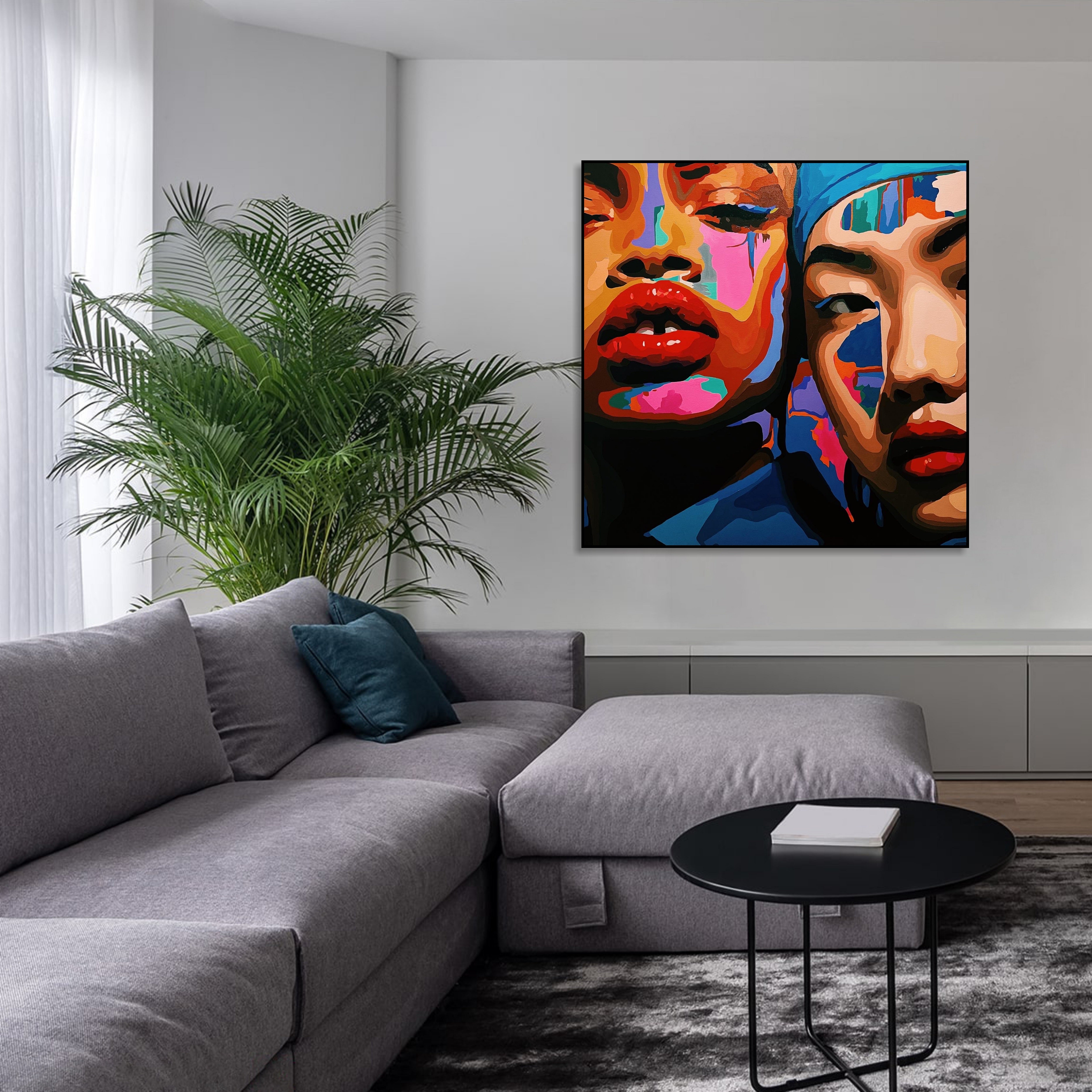 MOMENT OF TOUCH 43.3"x43.3"