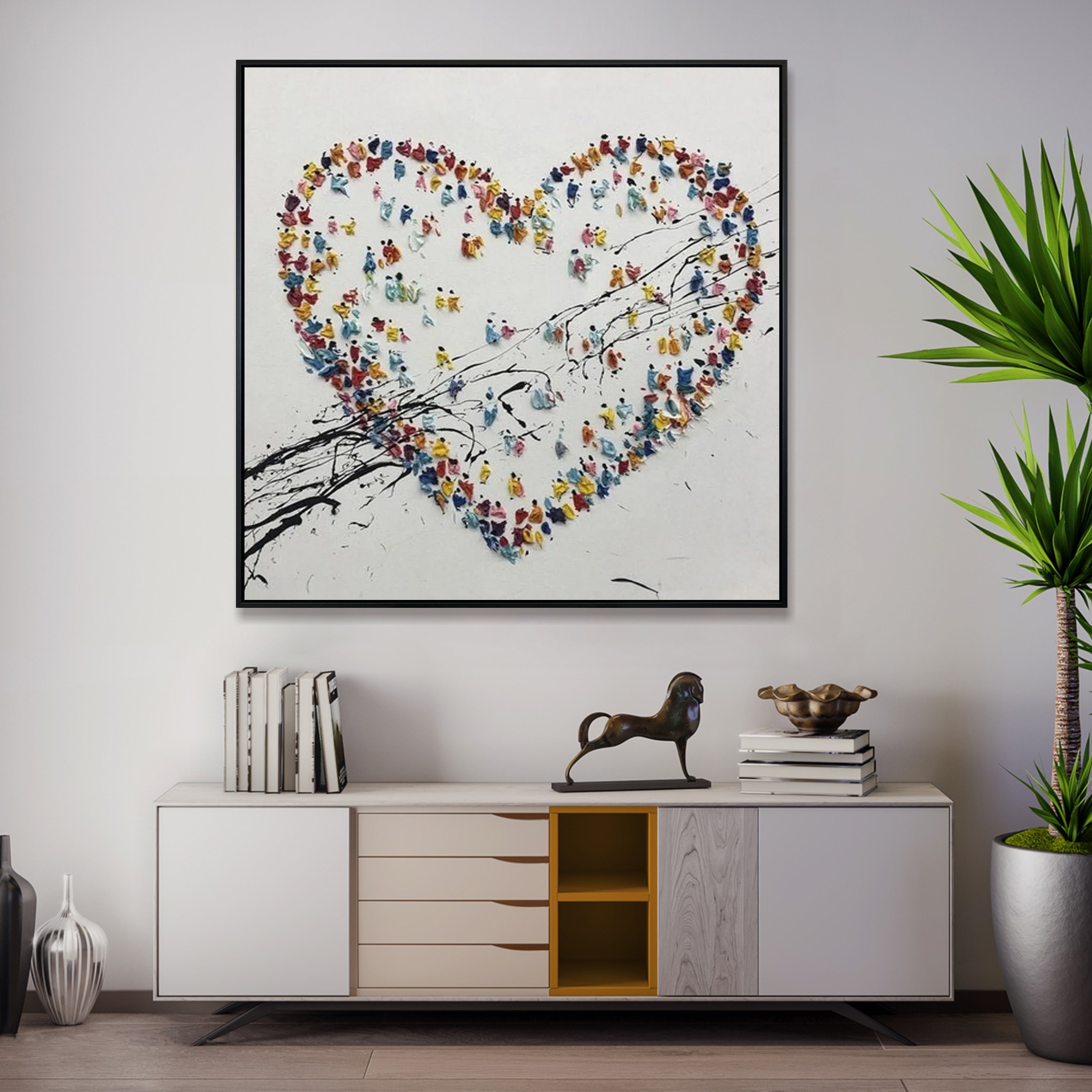 Romantic wall art LOVE CORE