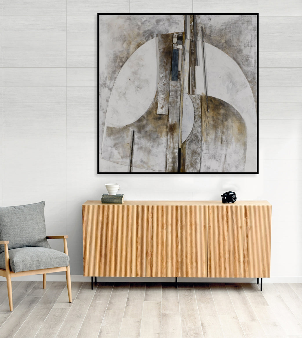 Serene Geometric Painting ARCHITECTURAL REVERIE