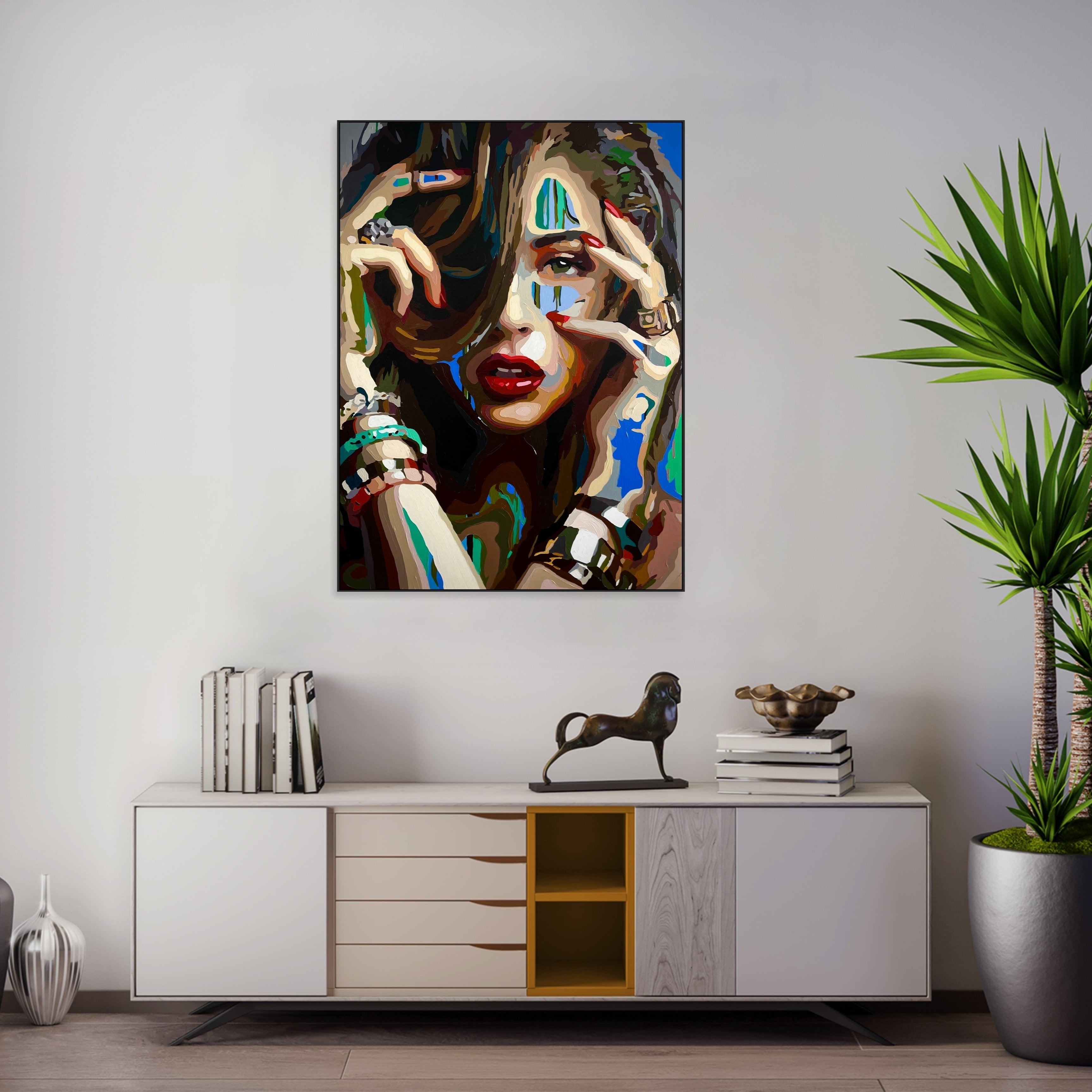 SHE FELL IN LOVE 43.3"x31.5"