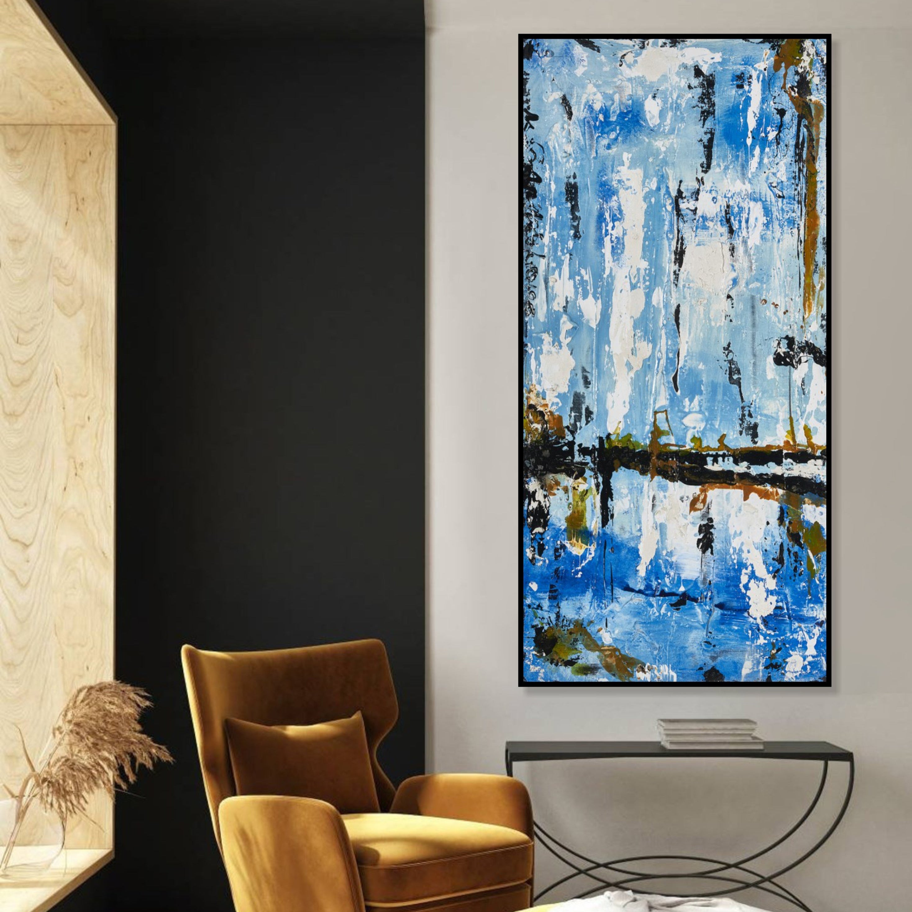 Dynamic Strokes Painting AZURE INFUSION