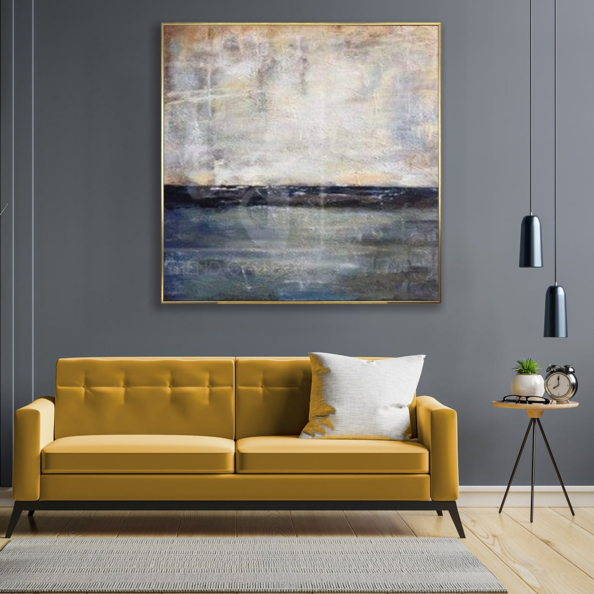 Oil painting landscape abstract QUIET PLACE