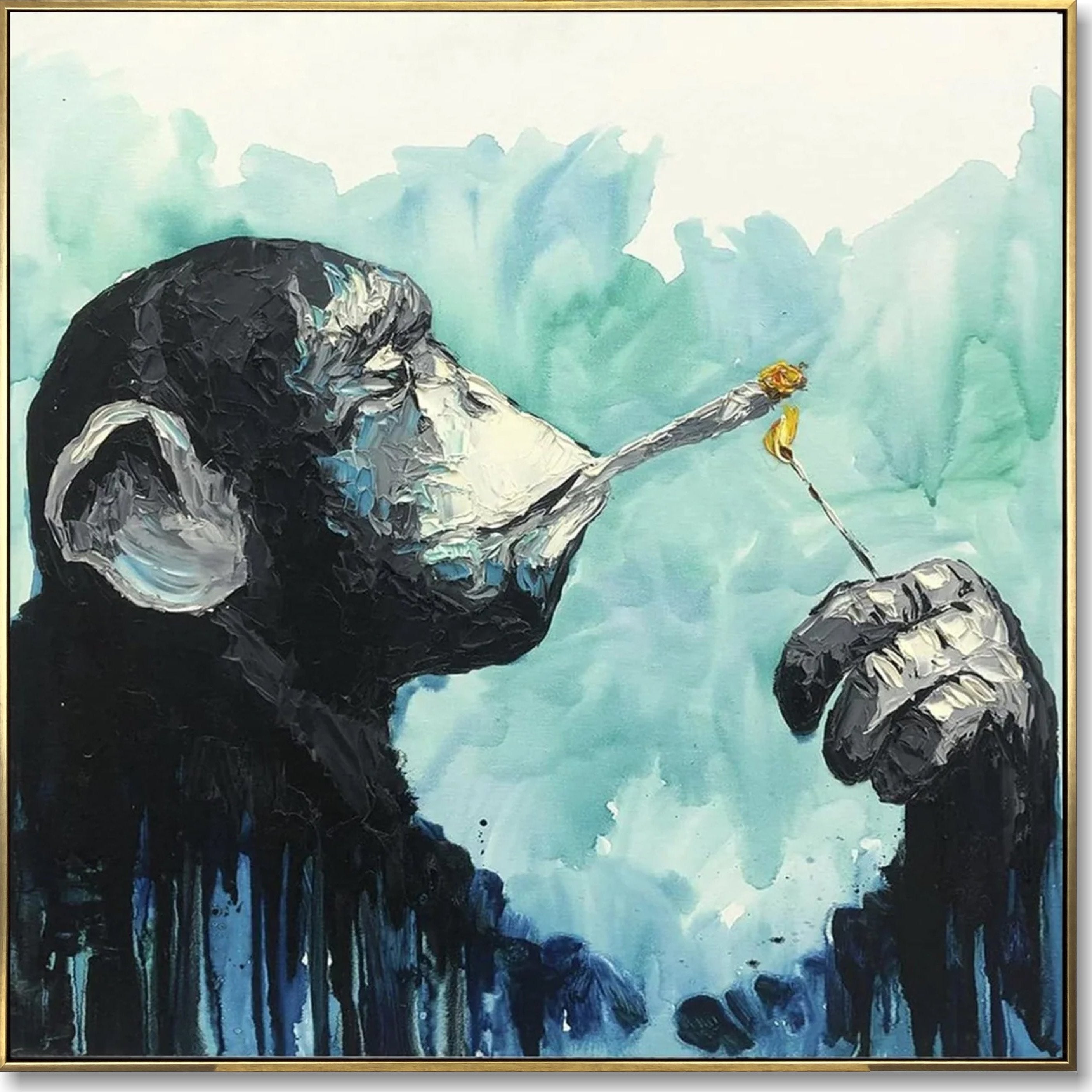 Pop art monkey paintings SMOKO