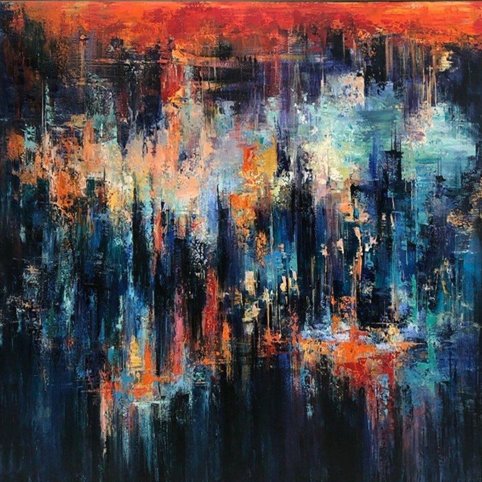 NIGHT CITY 50"x50"