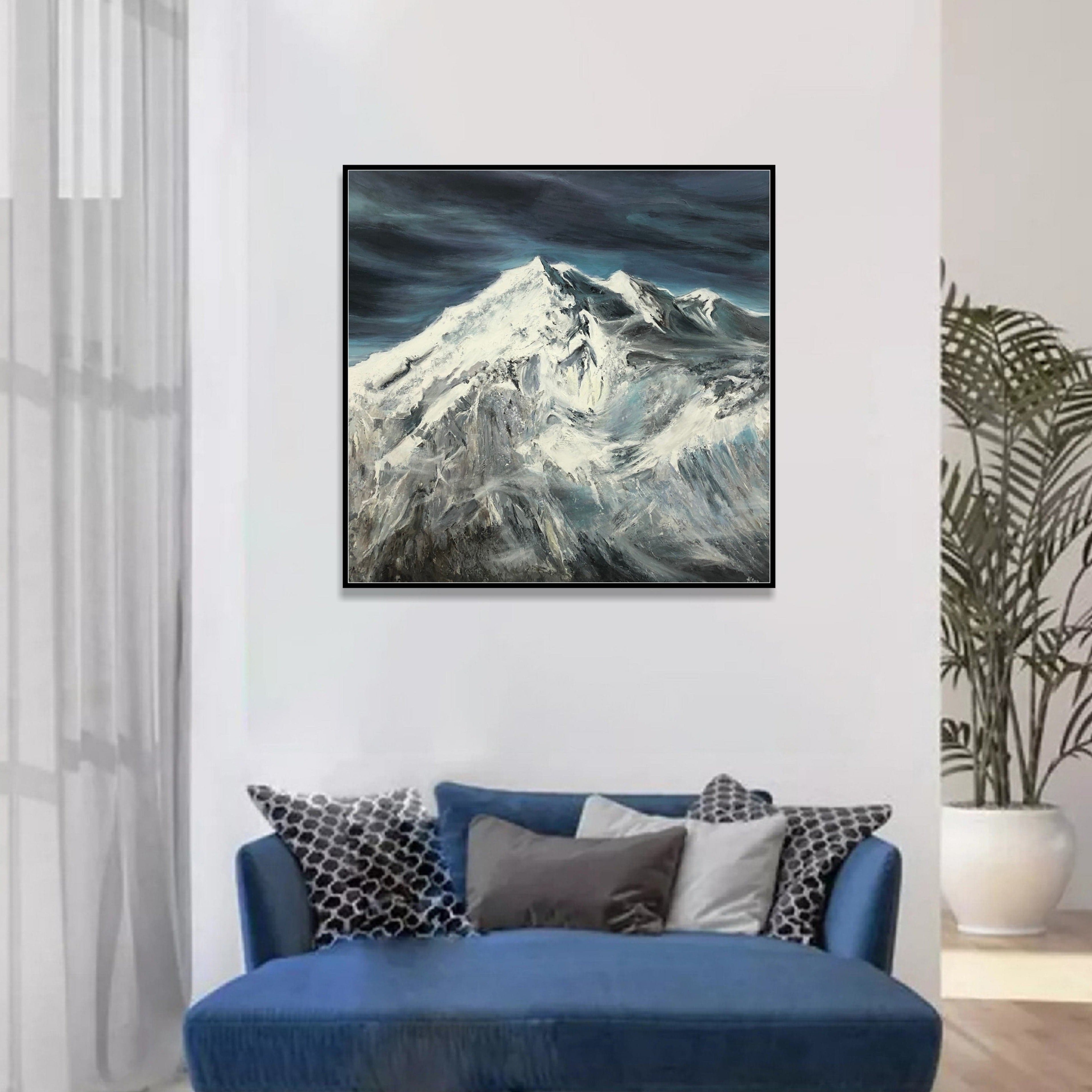 WHITE PEAKS 40"x40"