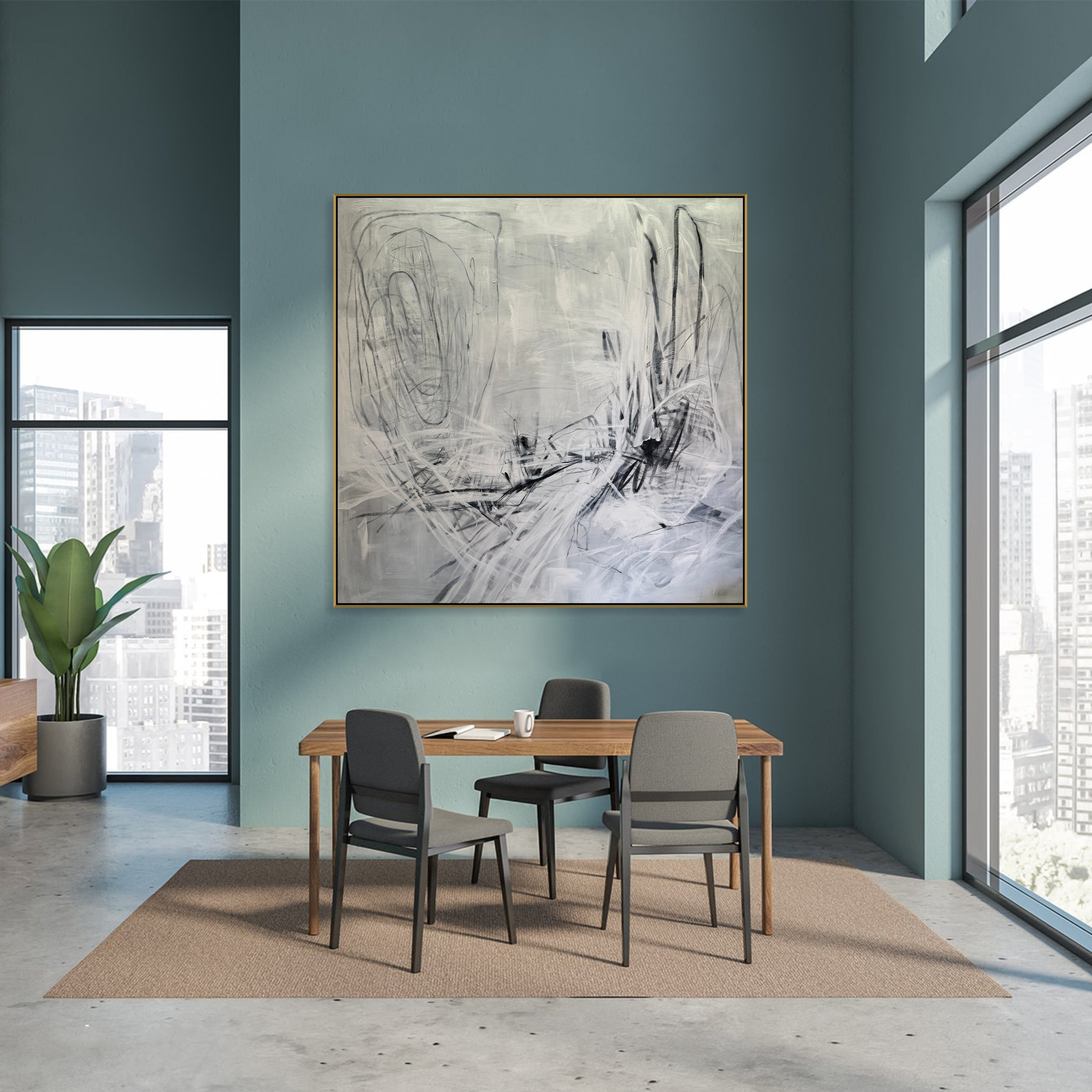 PURE ABSTRACT 72"x72"