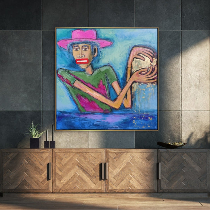 QUIETUDE OF THOUGHTS 46"x46"