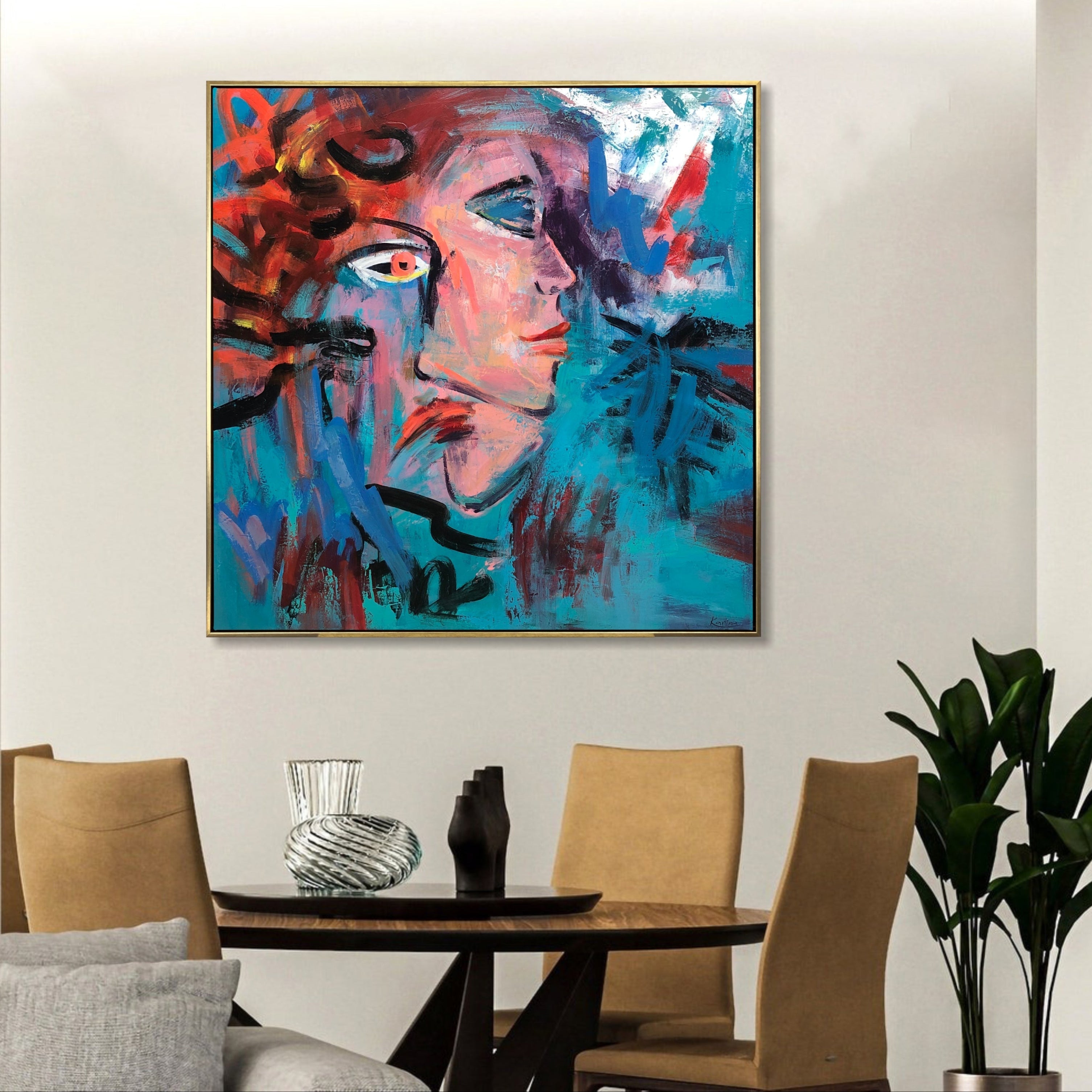 EMOTIONAL CHAOS 46"x46"