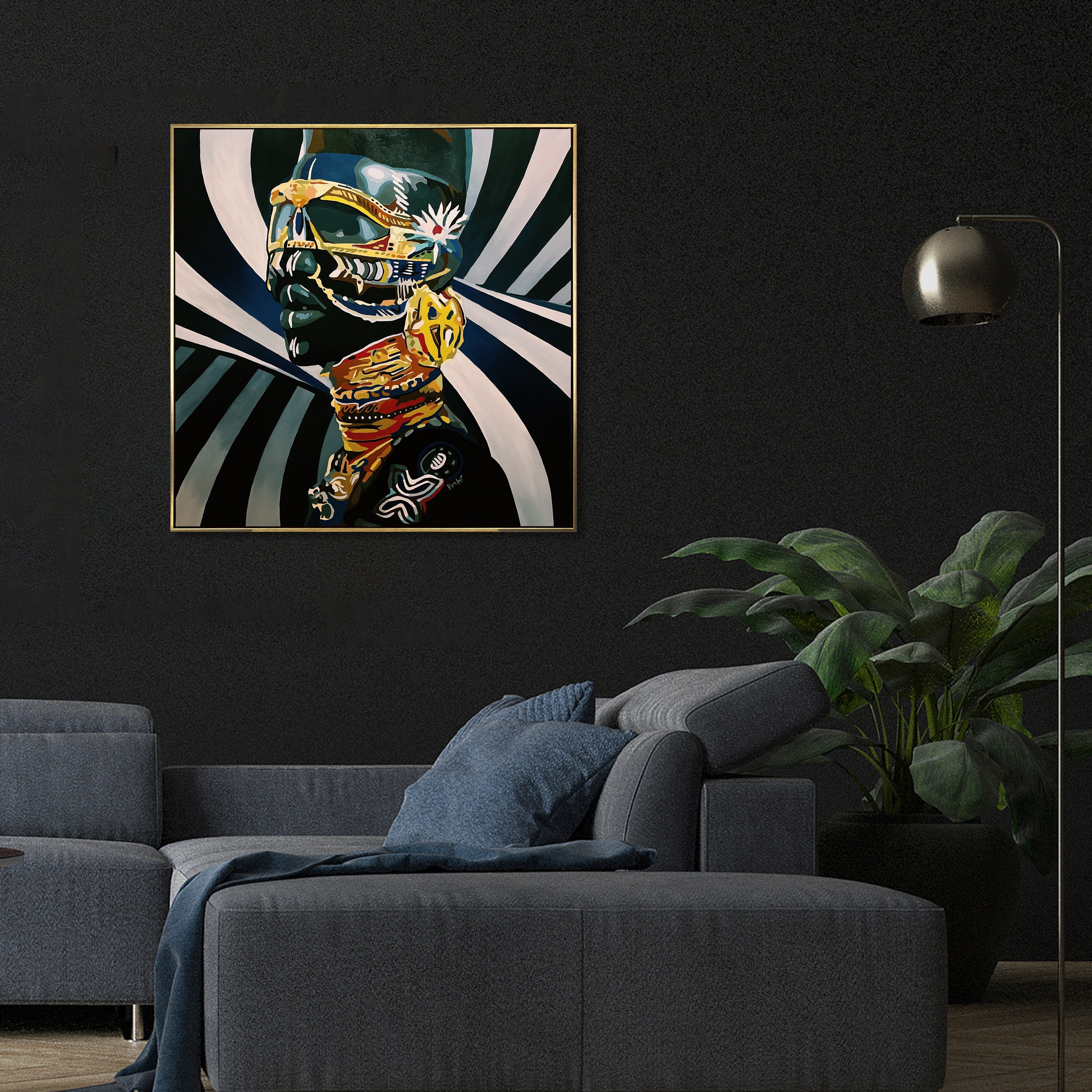 PRINCE OF THE JUNGLE 43.3"x43.3"