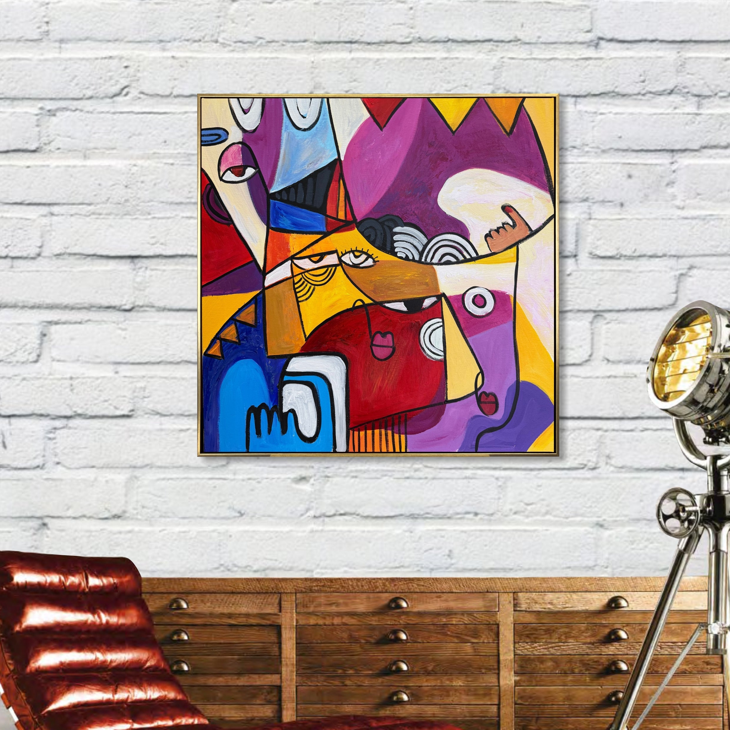 CUBIST DREAM 26"x26"