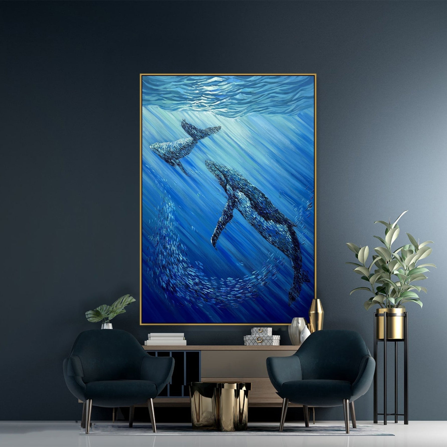 WHALE SONG 60"x40"