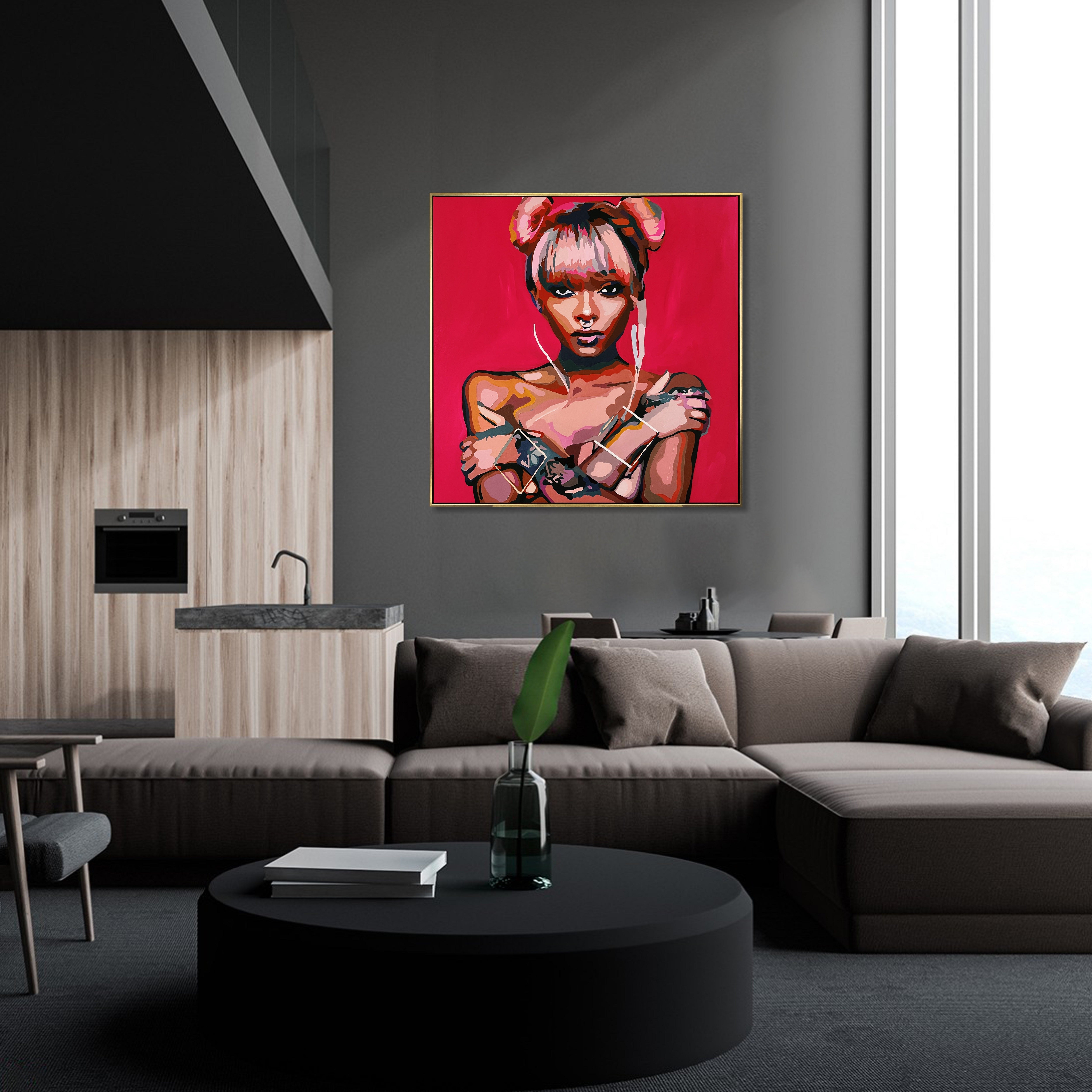 MAYBE. DON'T STOP 43.3"x43.3"