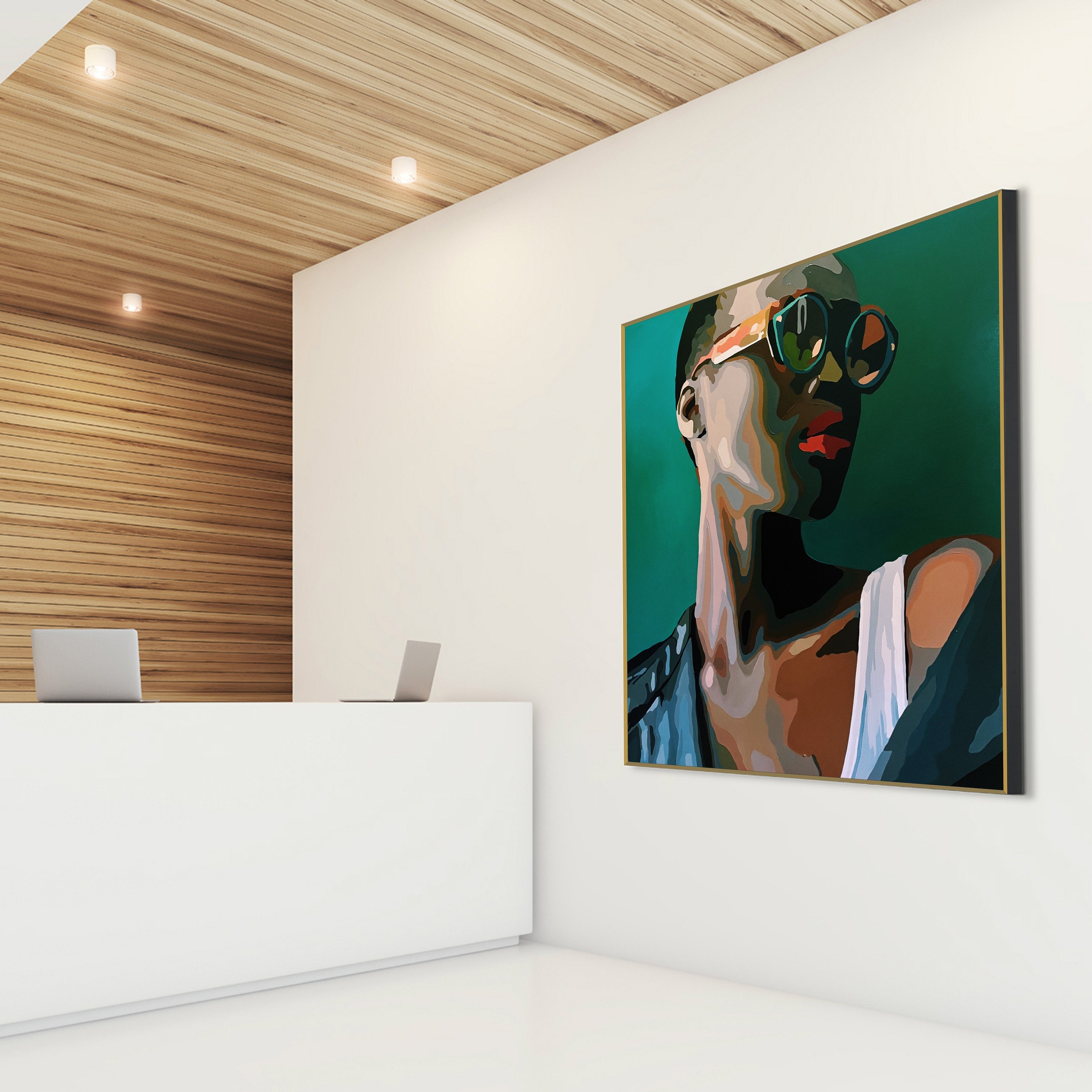 STRENGTH AND CONVICTION 43.3"x43.3"