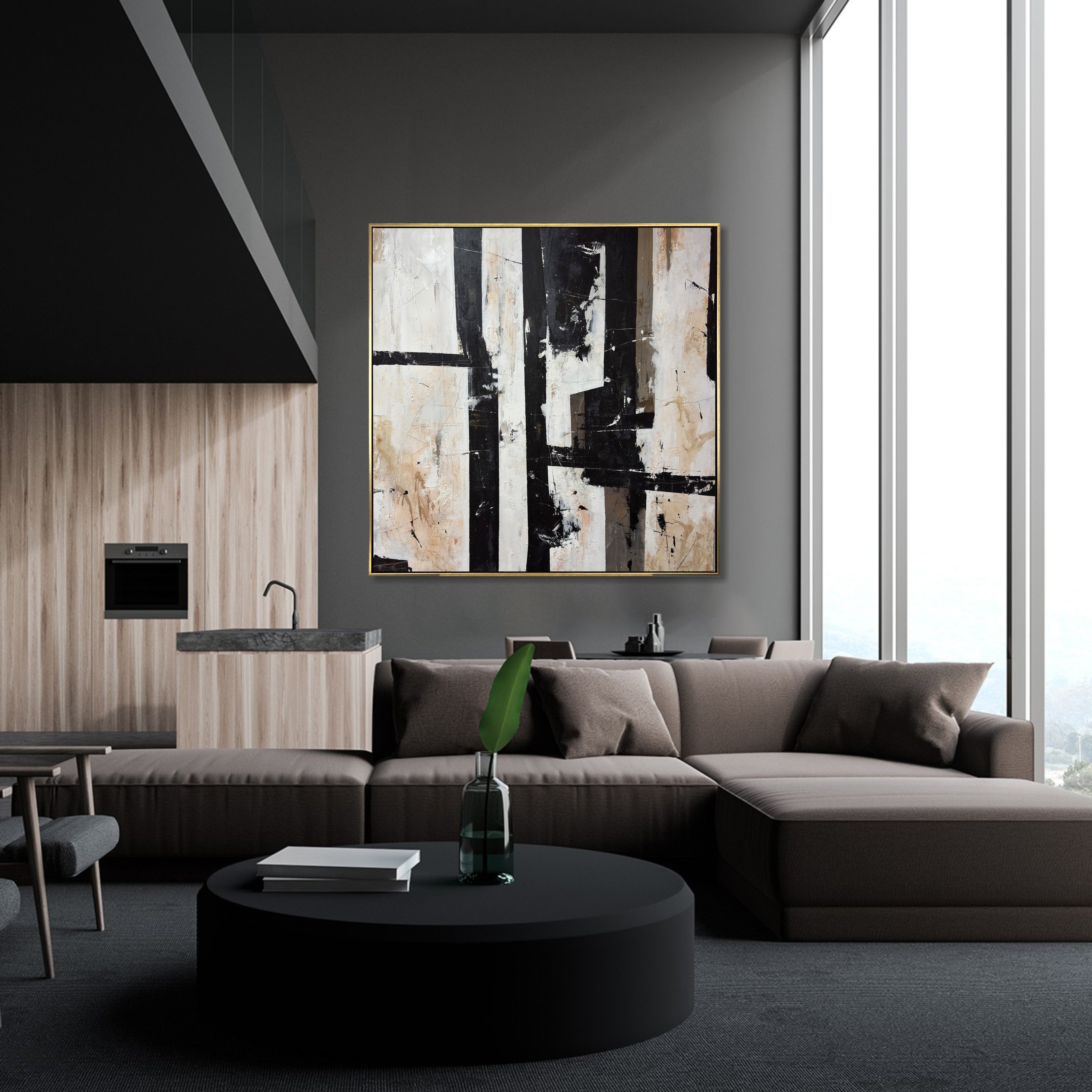 CONTRASTING REALMS 46"x46"