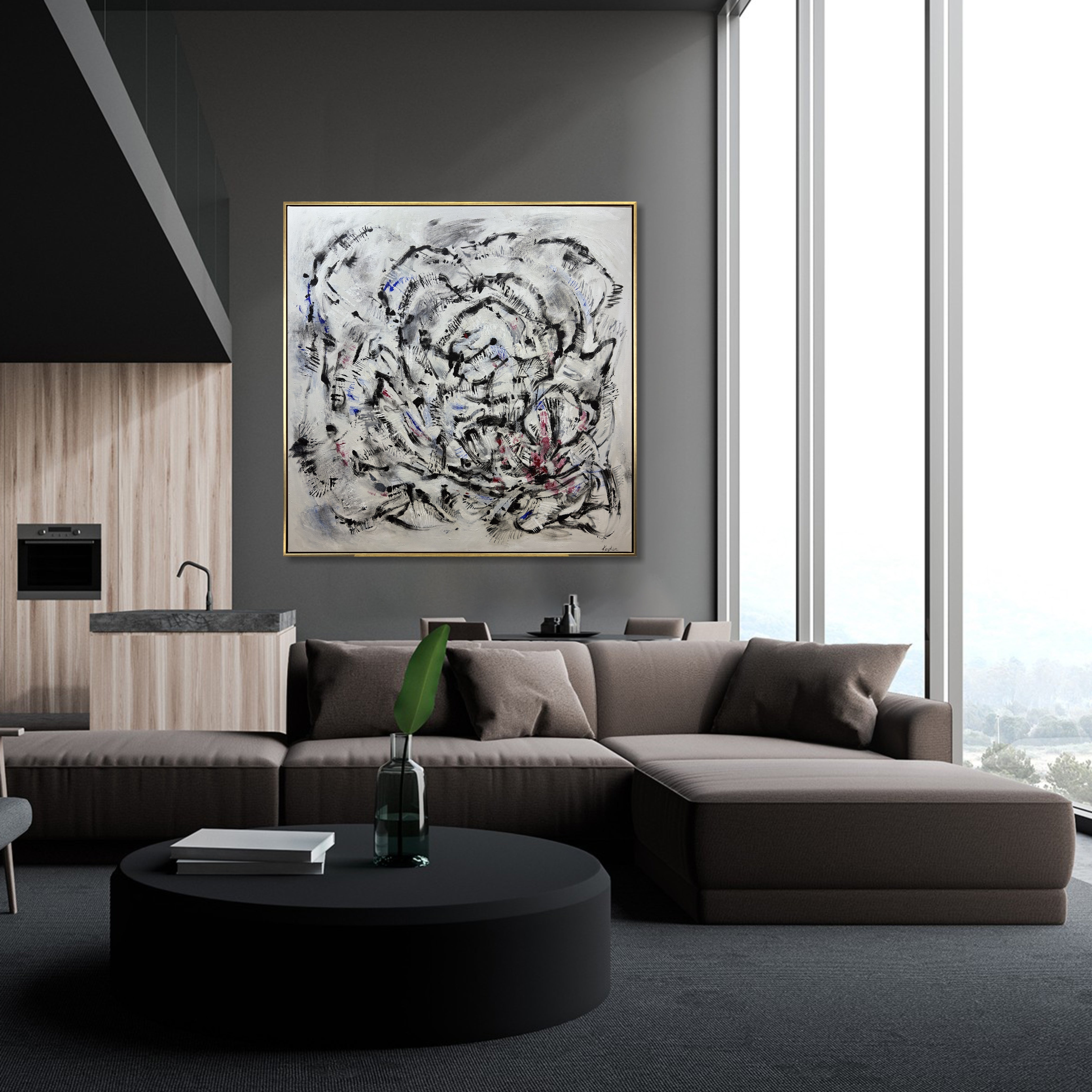 ECHOES OF A ROSE 45.5x45.5"