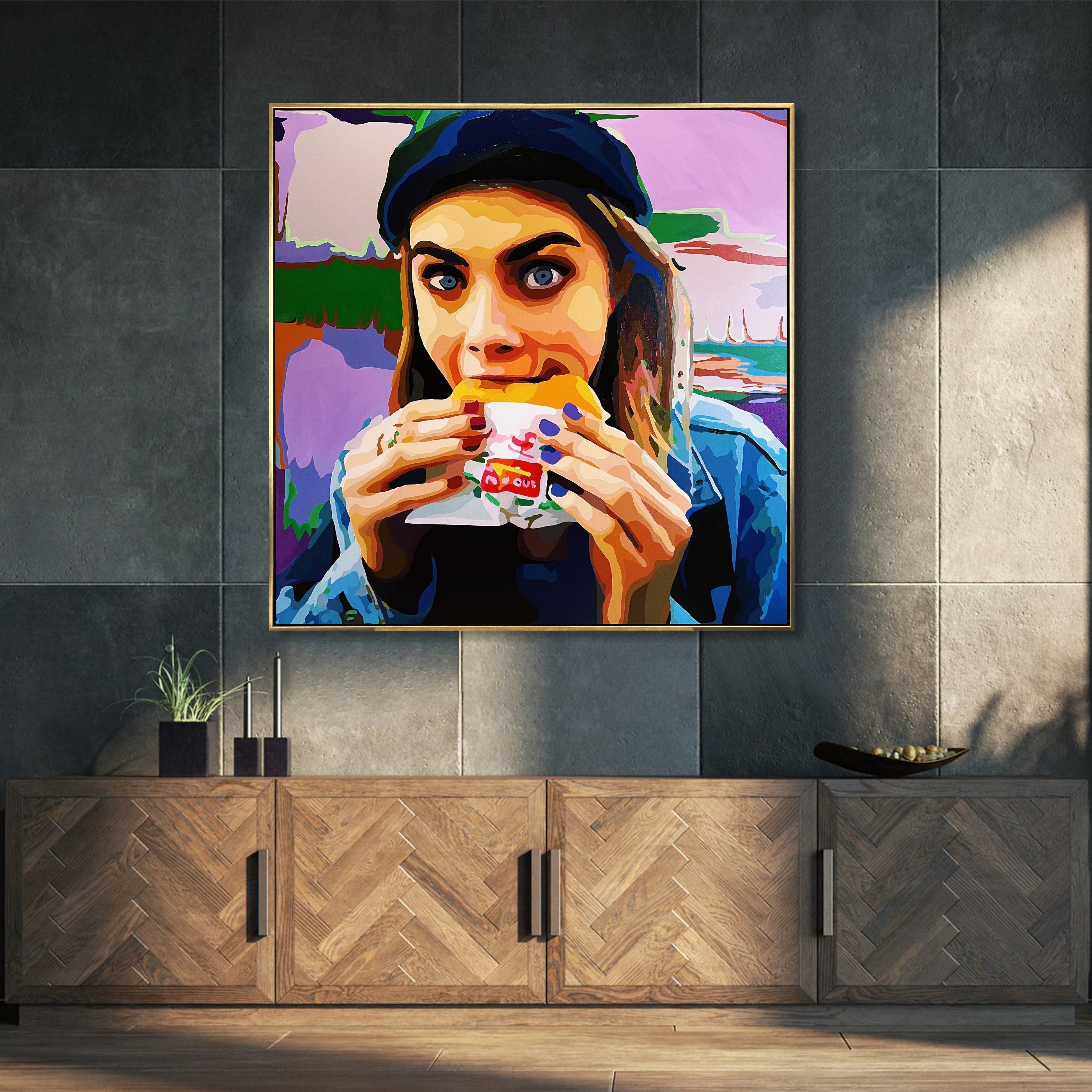 HUNGRY CARA 51.2"x51.2"