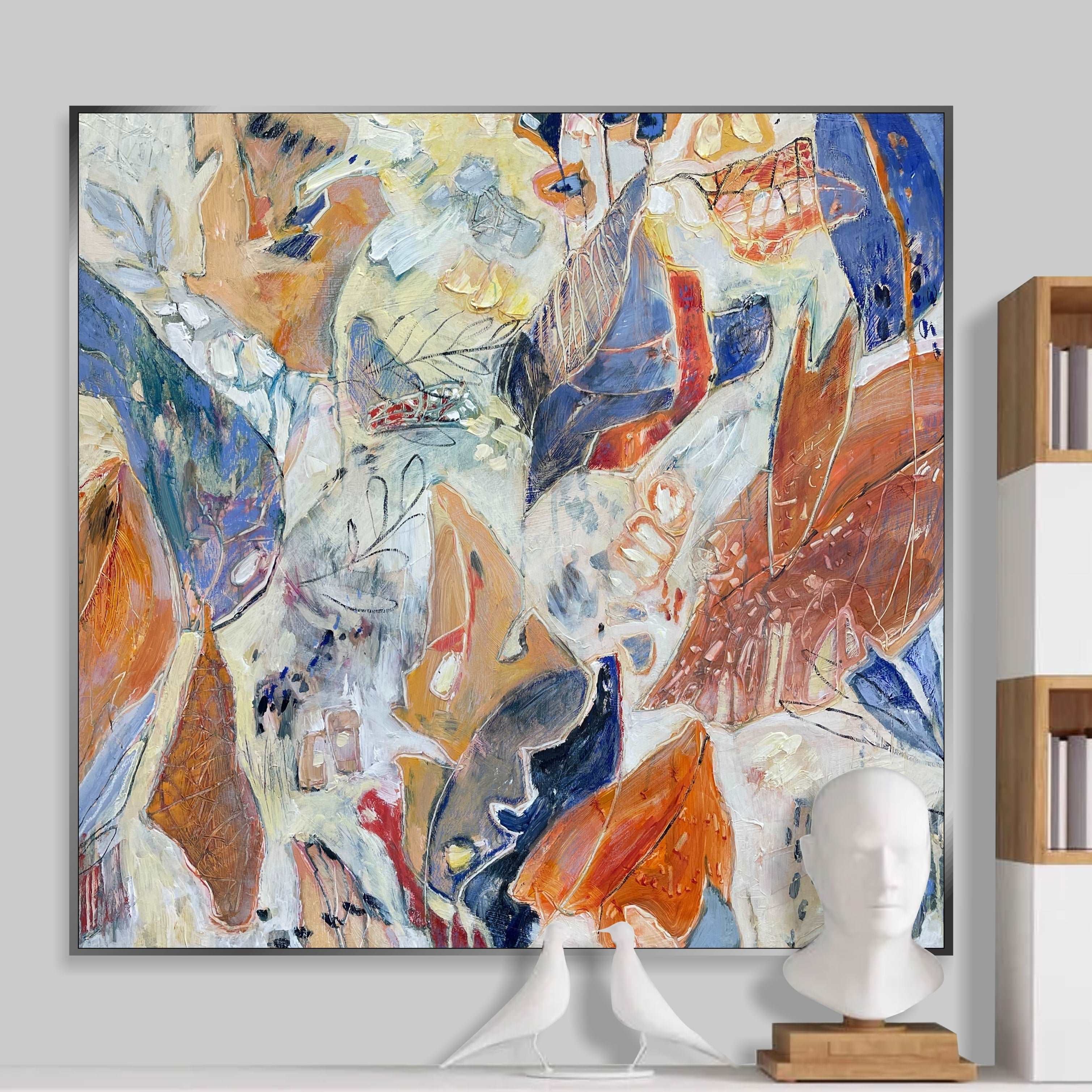 ABSTRACT WHIRL 32"x32"