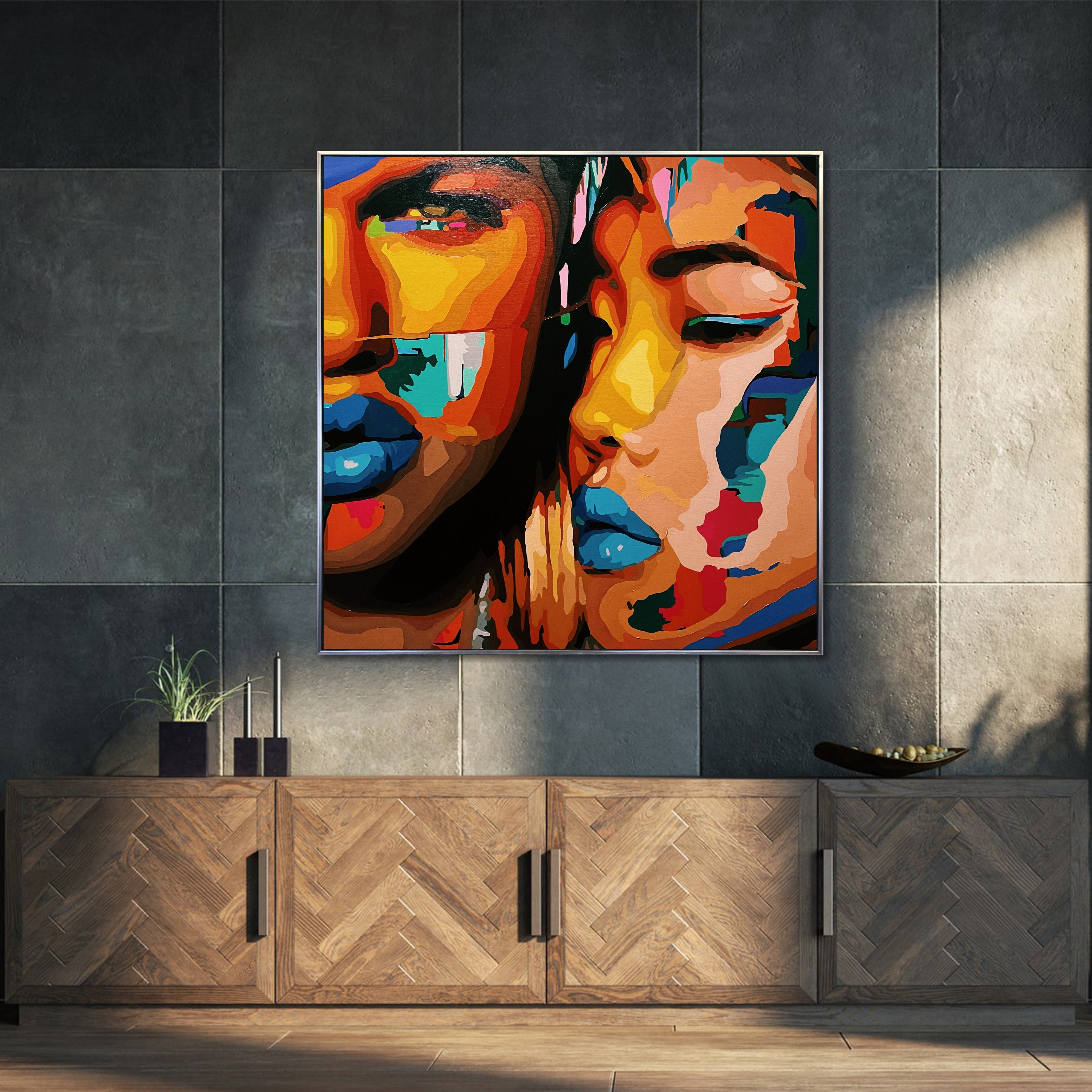 HER SUPPORT 43.3"x43.3"