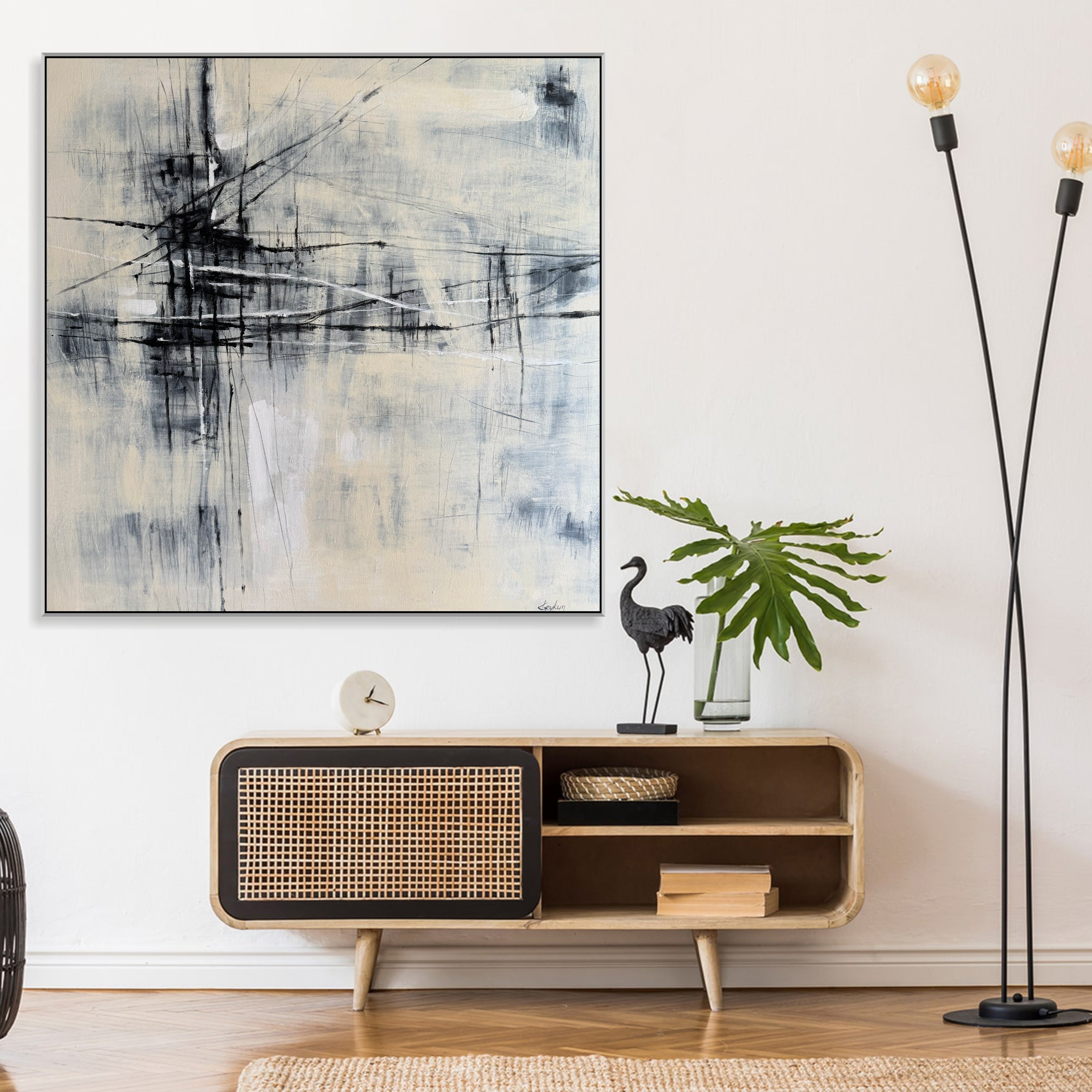 GEOMETRIC CROSSDROADS 40"x40"