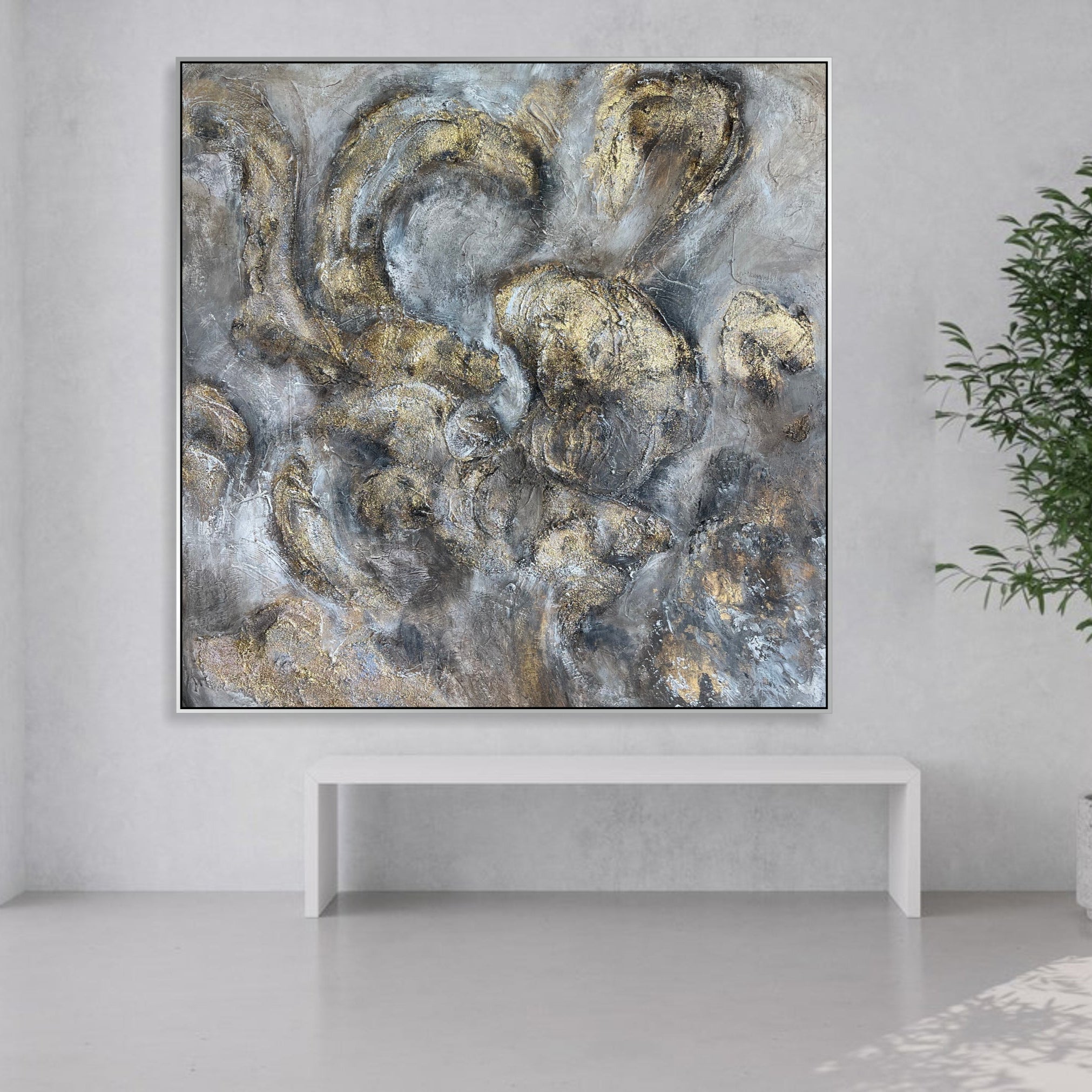 GLIMMERING SHADOWS 40"x40"