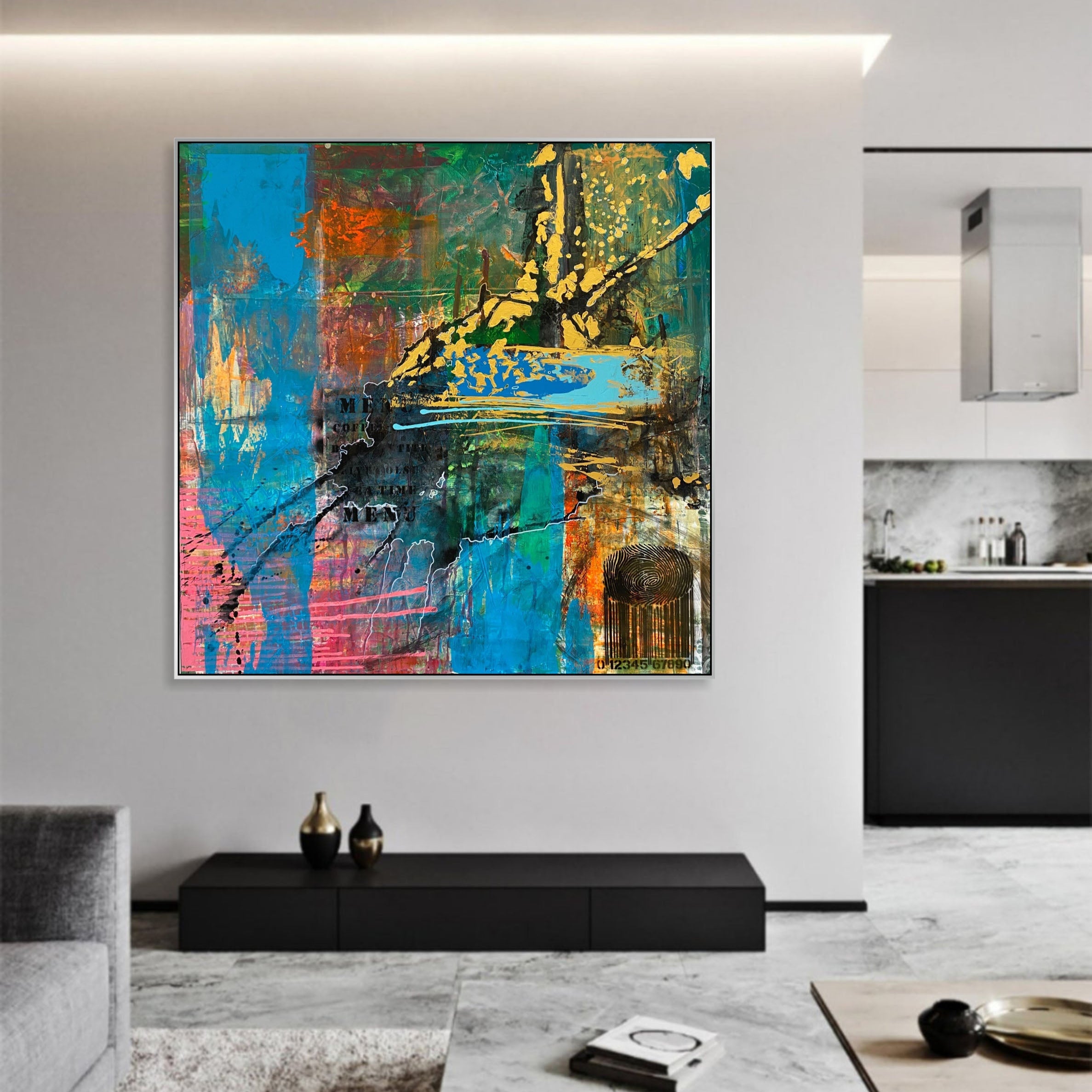 ENCODED VIBRANCE 40"x40"