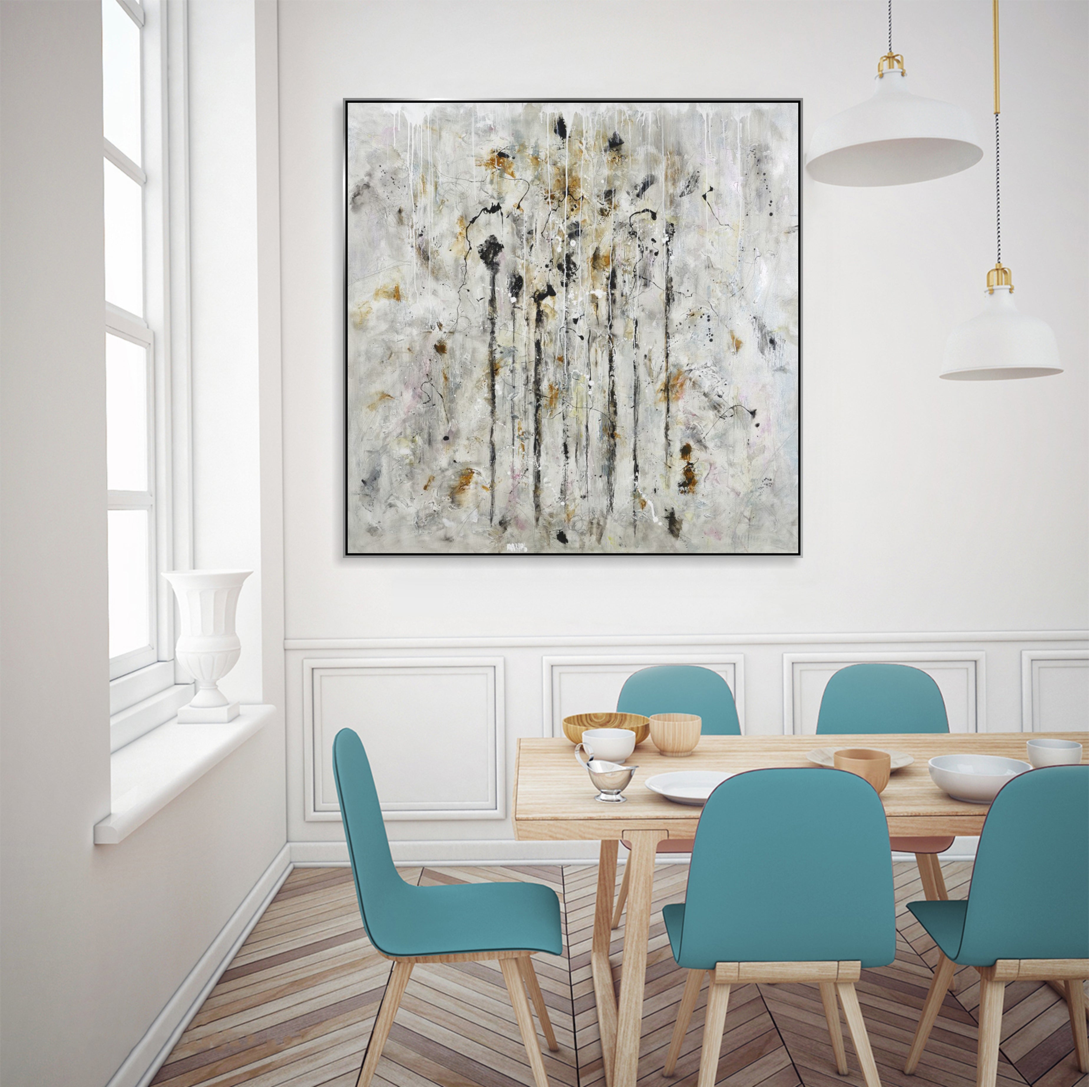 Minimalist painting ABSTRACT CASCADE