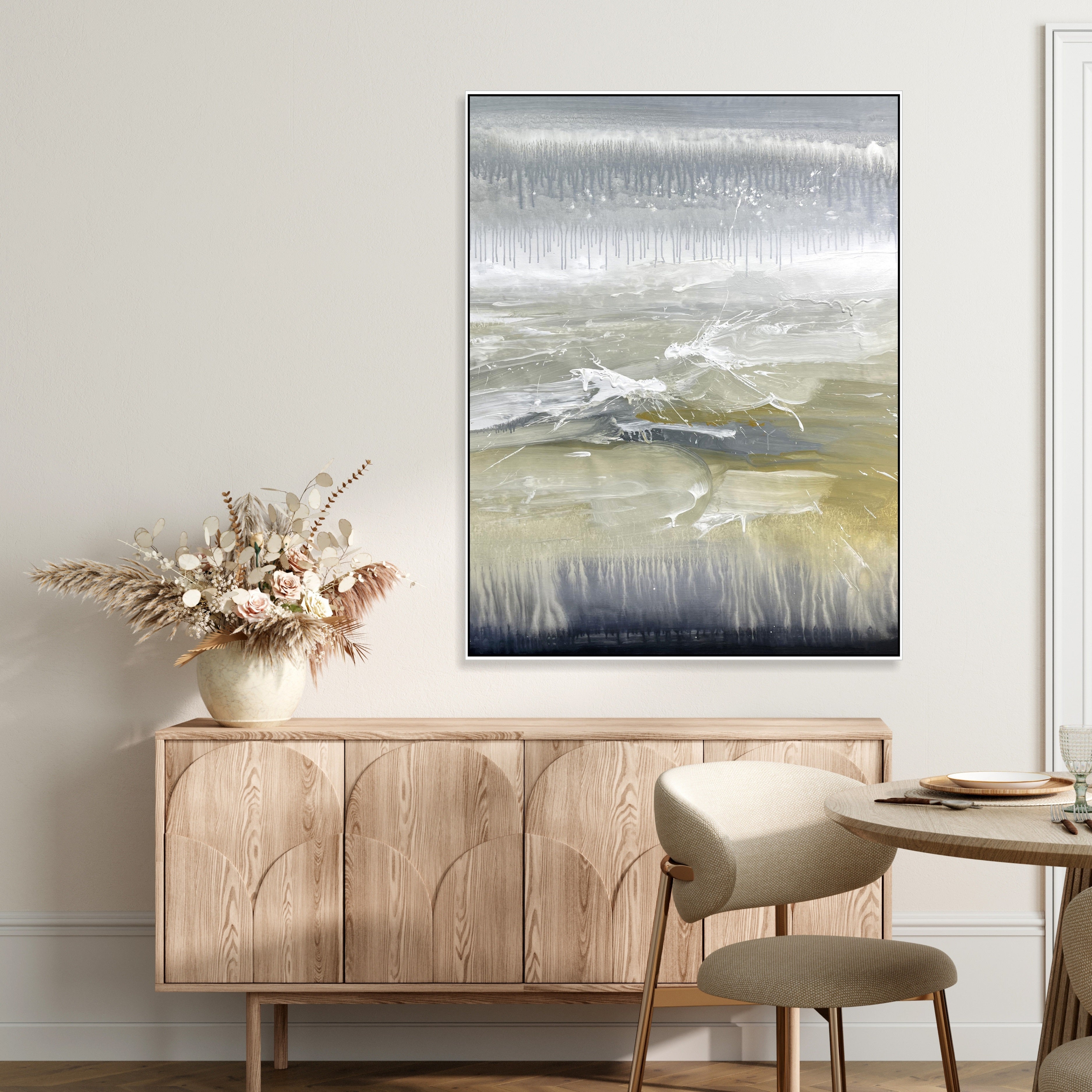 Textured abstract painting ASSOCIATION 236 51.2"x37.4"