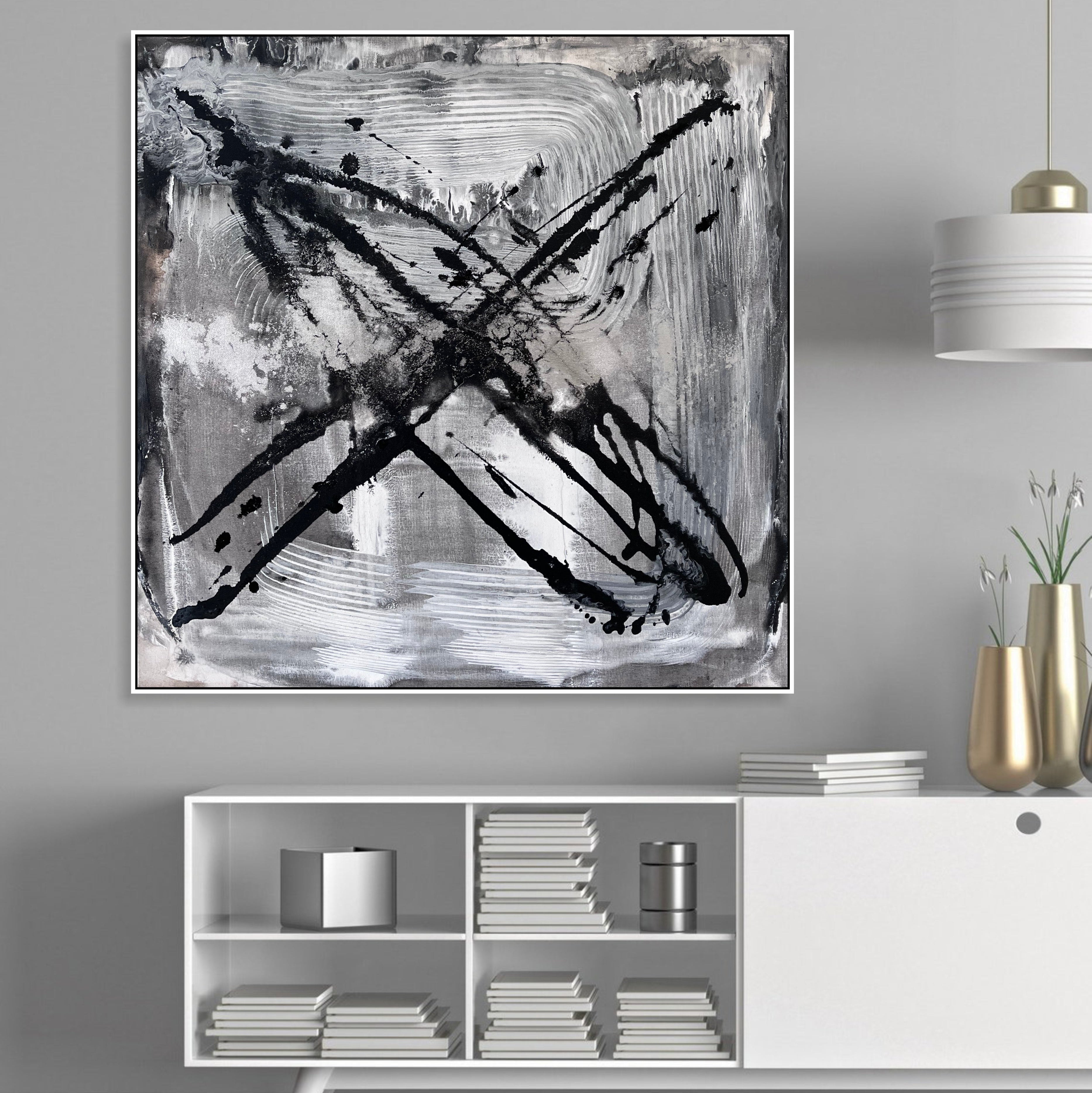 MONOCHROME IMPACT 26"x26"